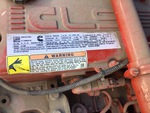 Engine with Emission Label