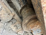 Undercarriage with Left Track Rollers