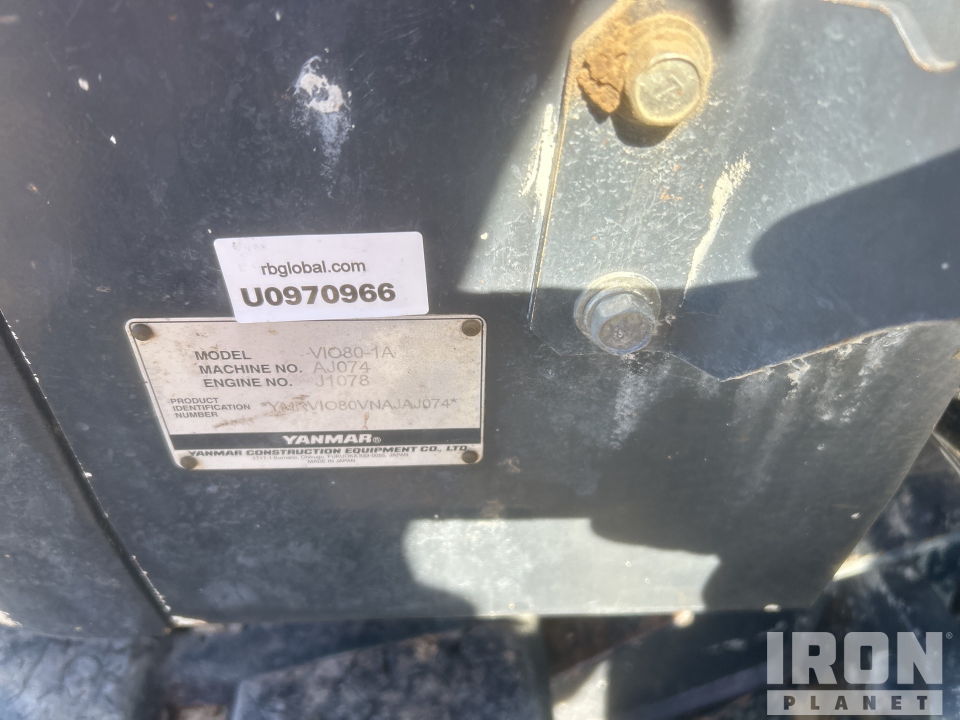 2022 Yanmar VIO80-1A