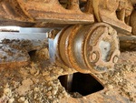 Undercarriage with Left Carrier Rollers