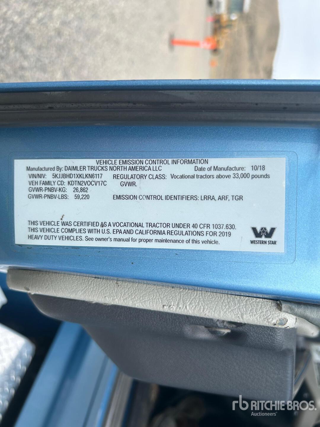 2019 Western Star 5700