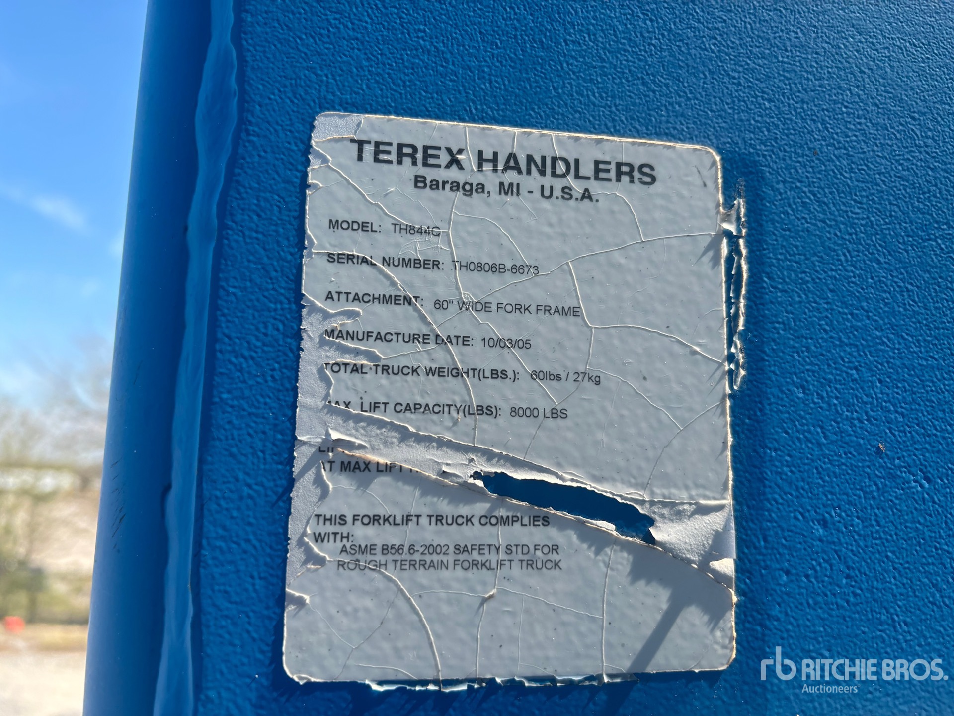 2005 Terex TH844C