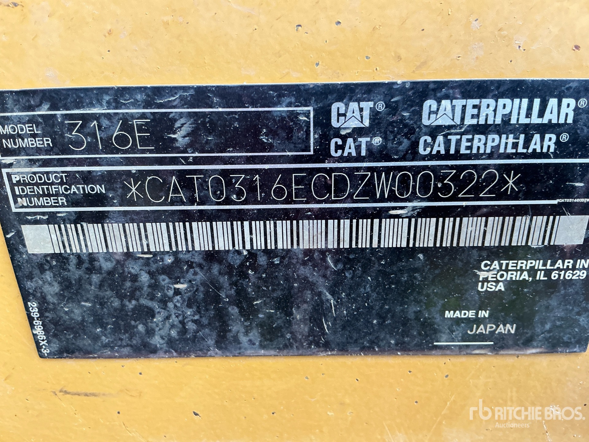 2012 Caterpillar 316E L