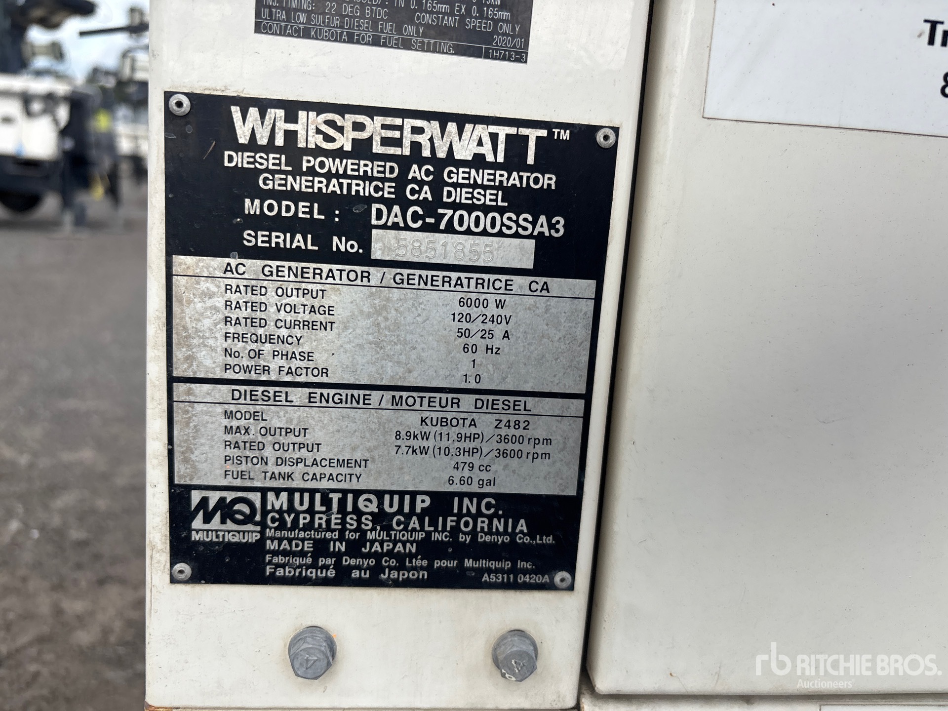 Whisperwatt DAC-7000SSA3