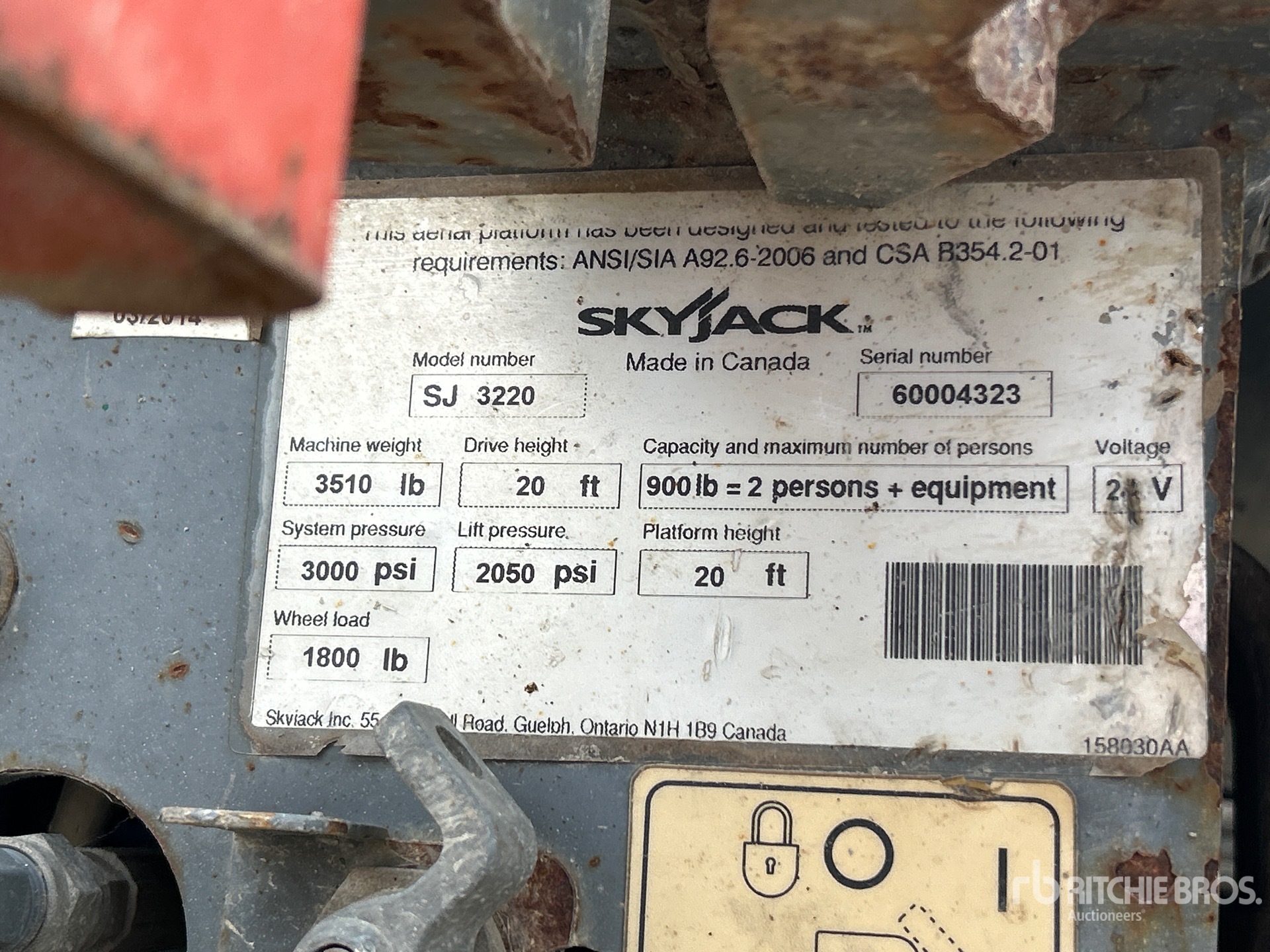 2014 Skyjack SJIII3220