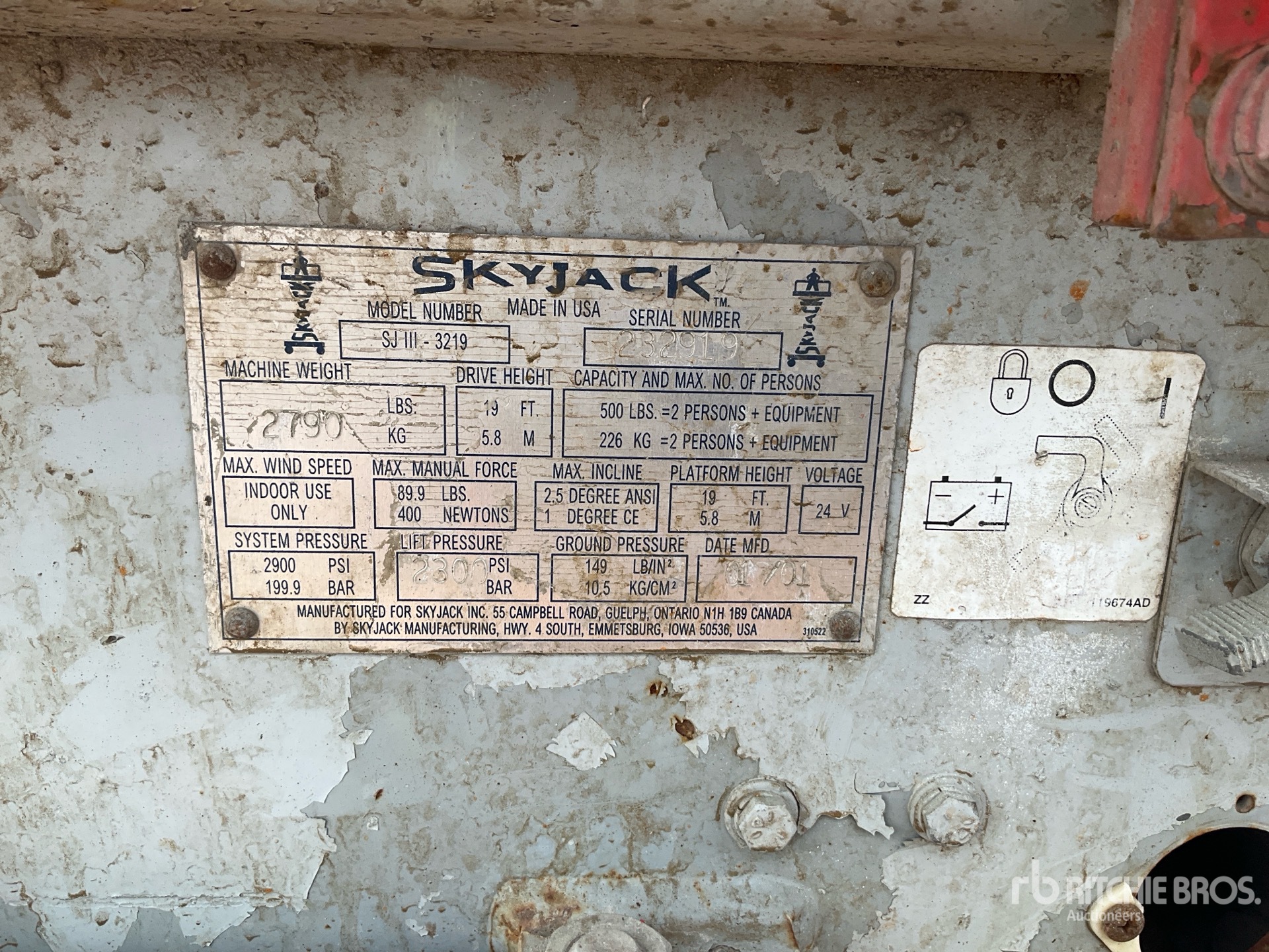 2001 Skyjack SJIII3219