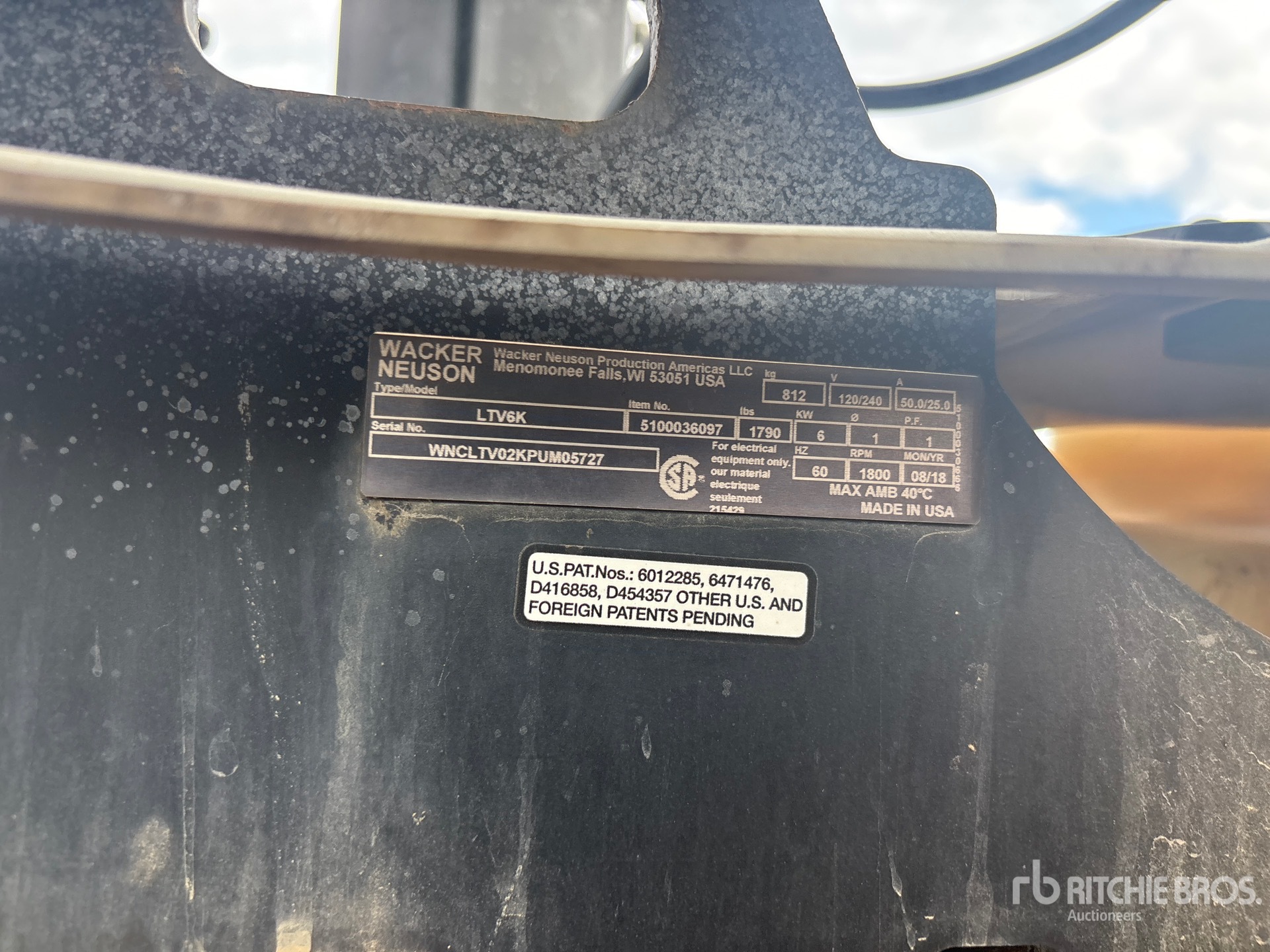 2018 Wacker Neuson LTV6K