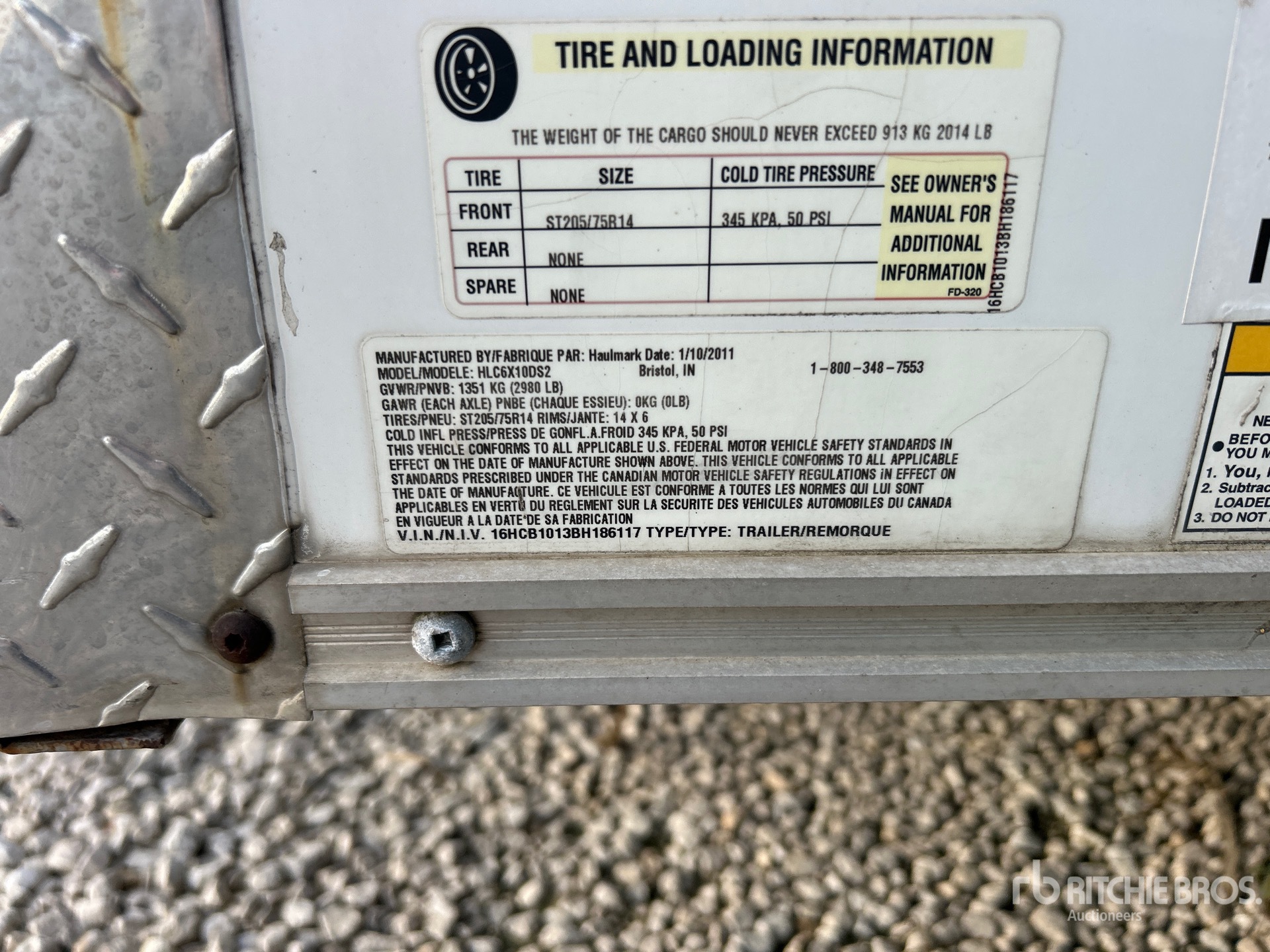 2011 Haulmark HLC5X10DS
