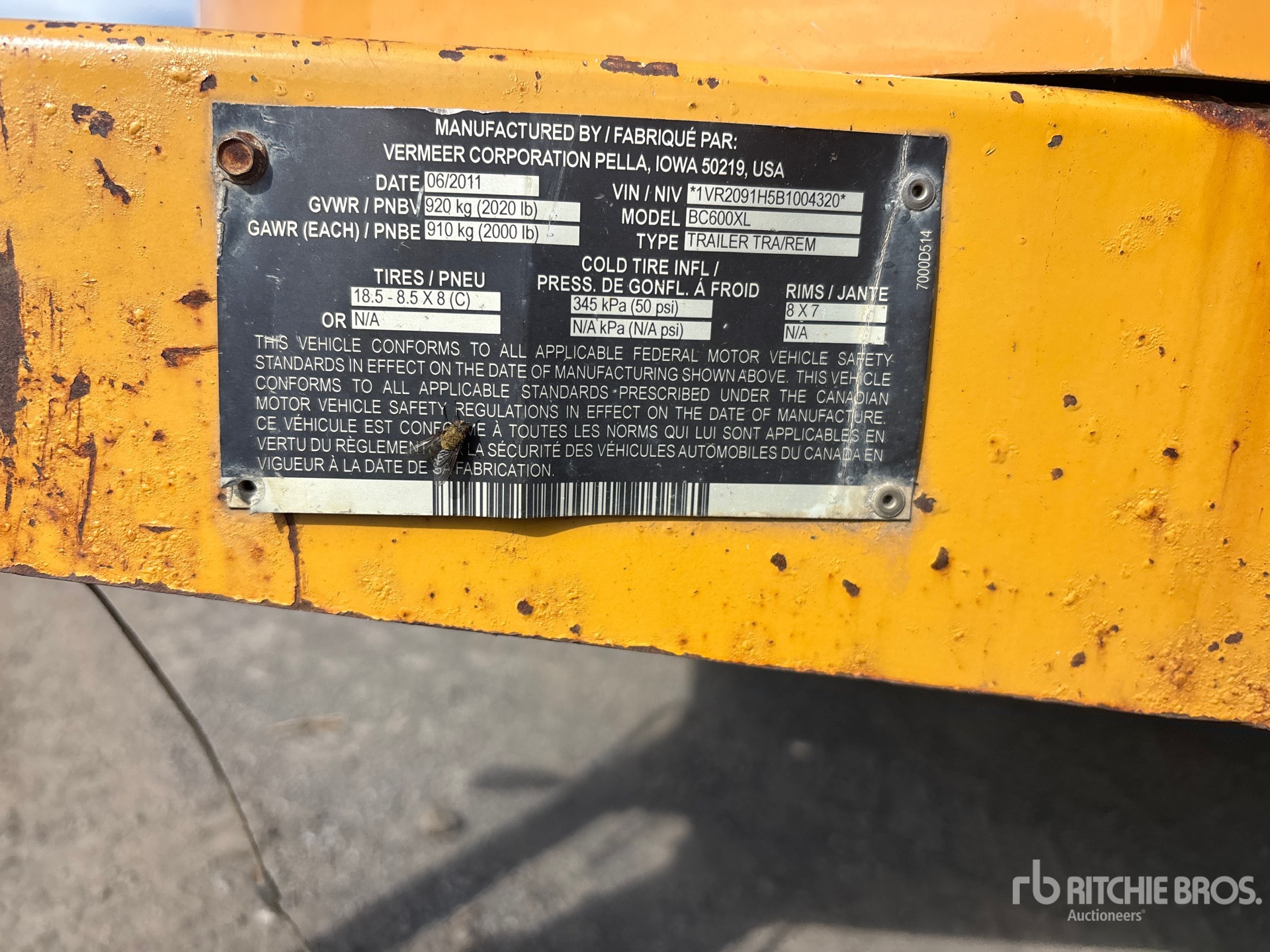 2011 Vermeer BC600XL