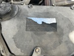 Engine with Emission Label