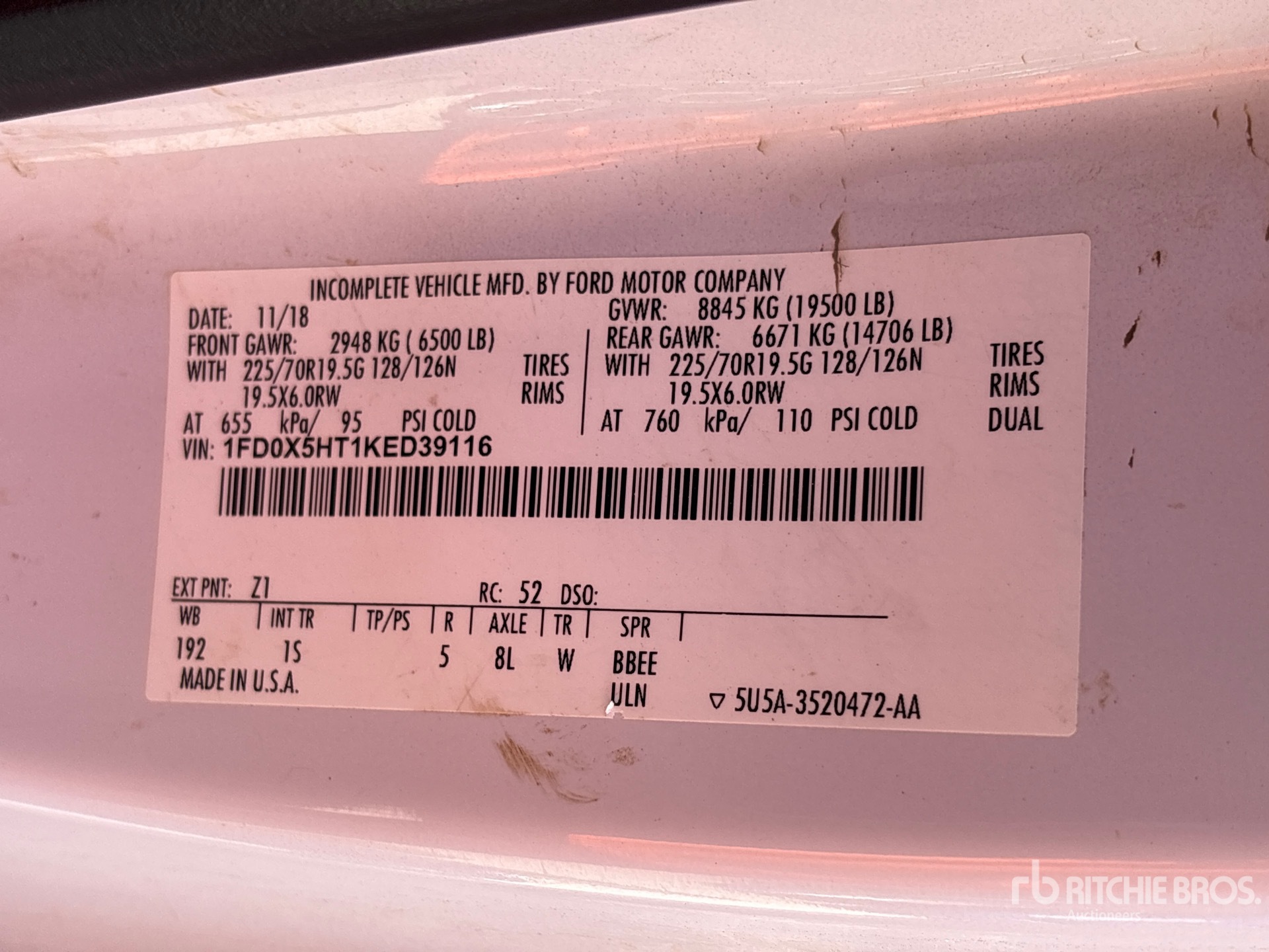 2019 Ford F-550