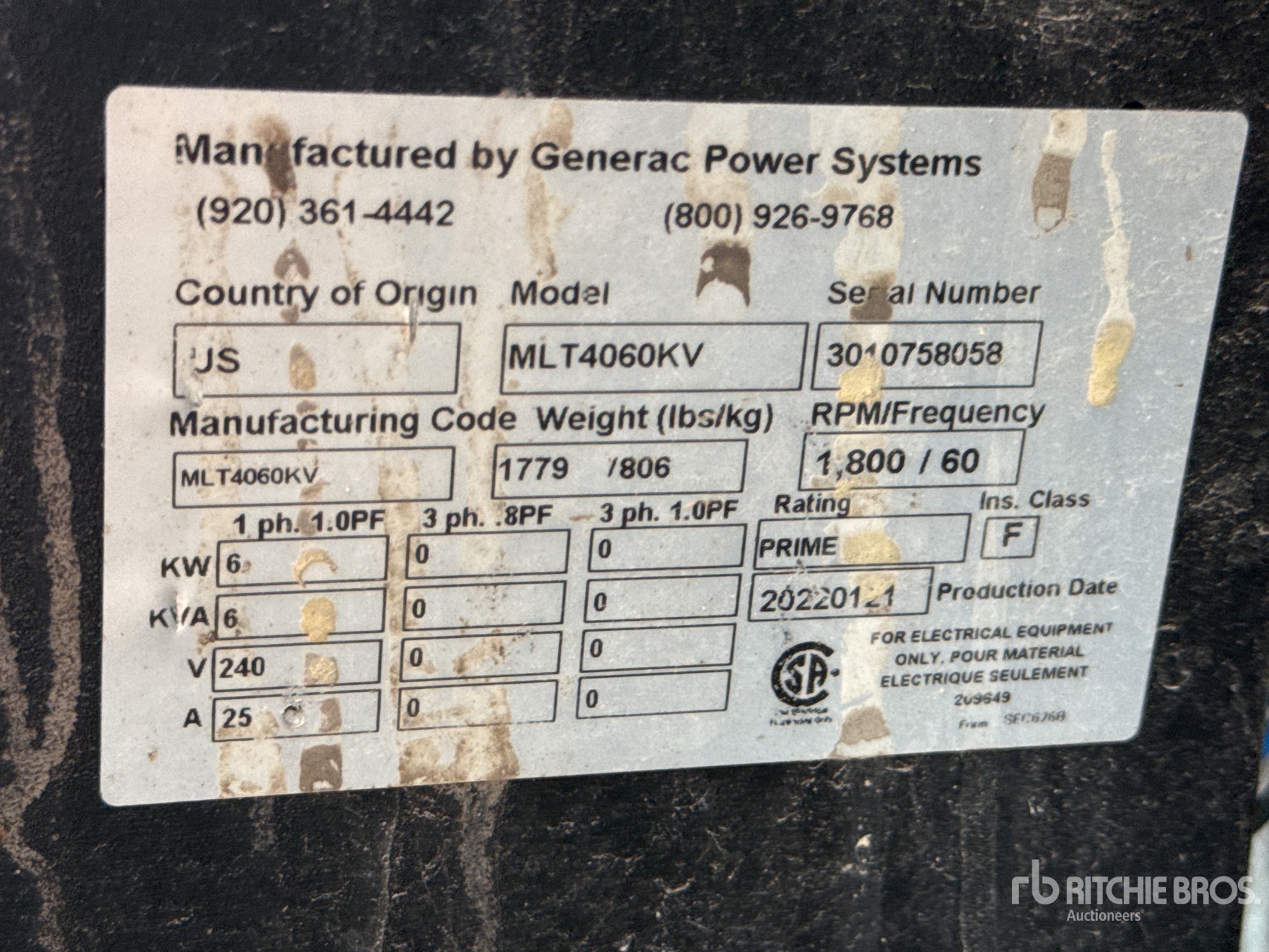 2022 Generac MLT4060KV
