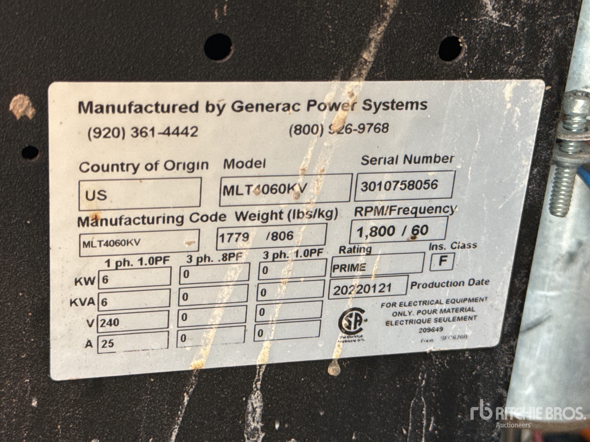 2022 Generac MLT4060KV