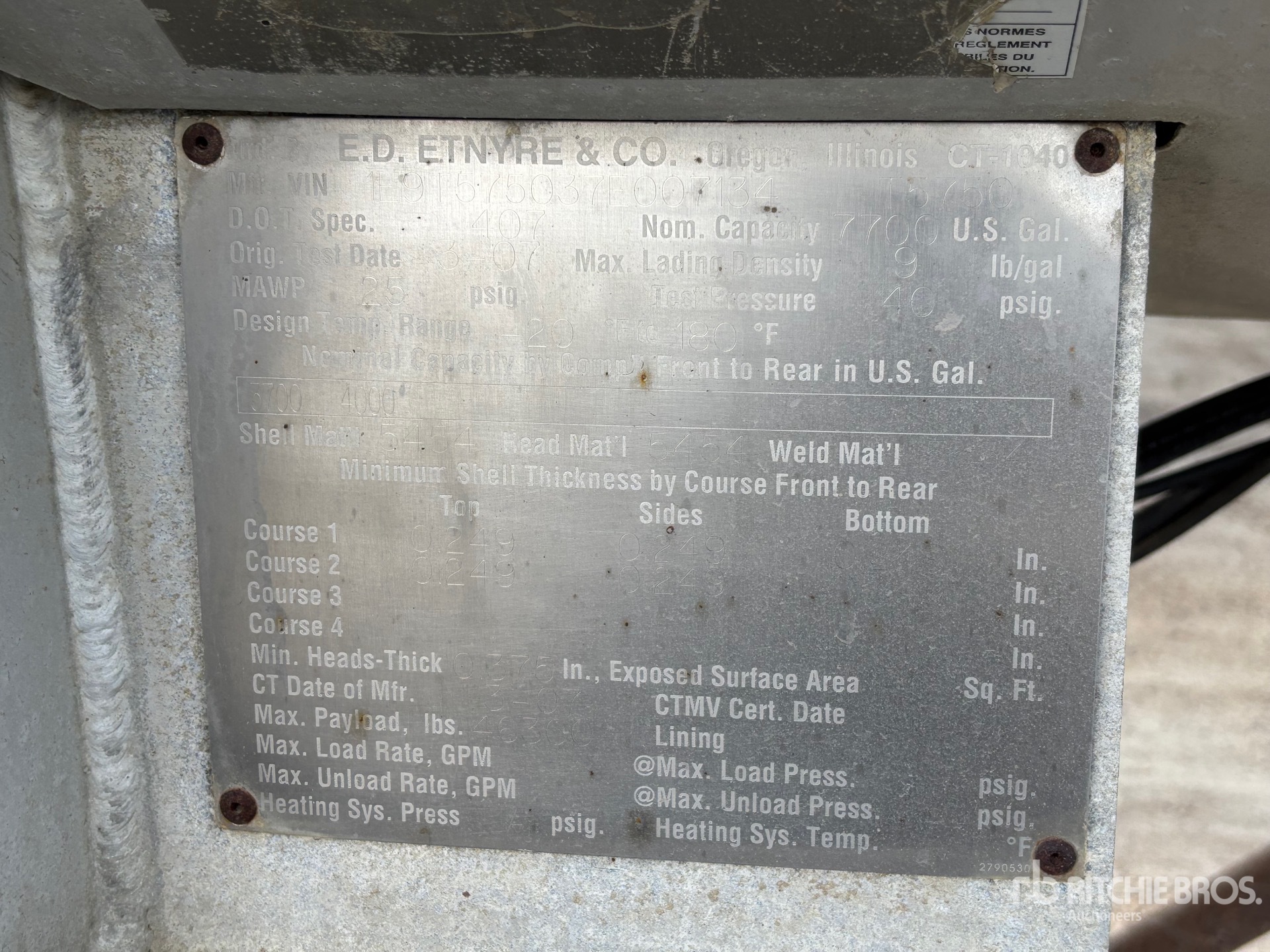 2007 Etnyre 7700 gal Super B-Train Lead