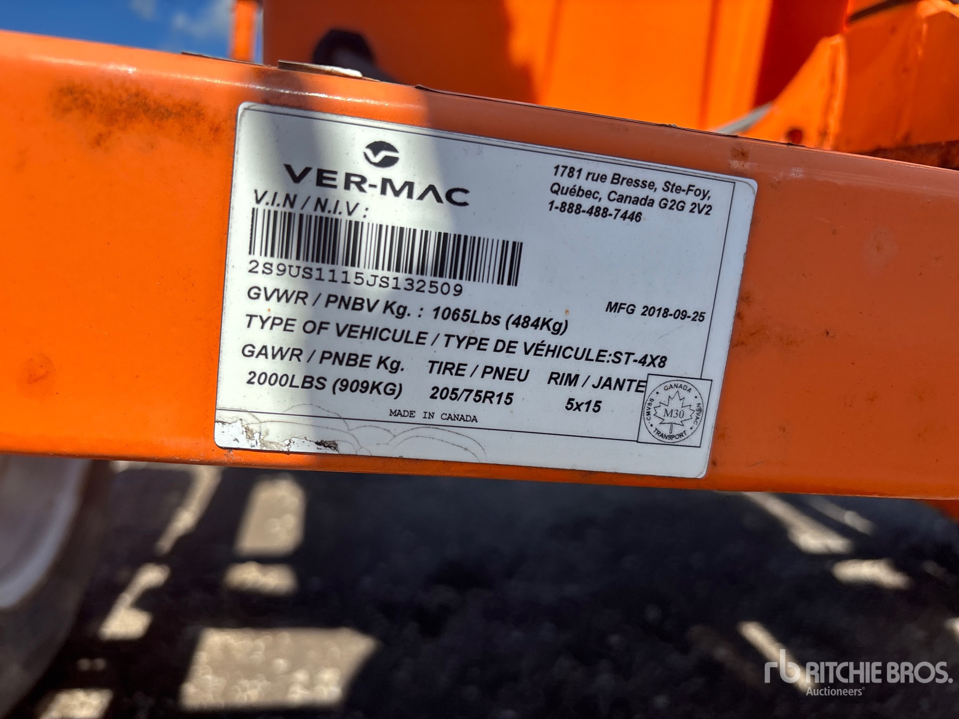 2018 Vermac ST-4X8