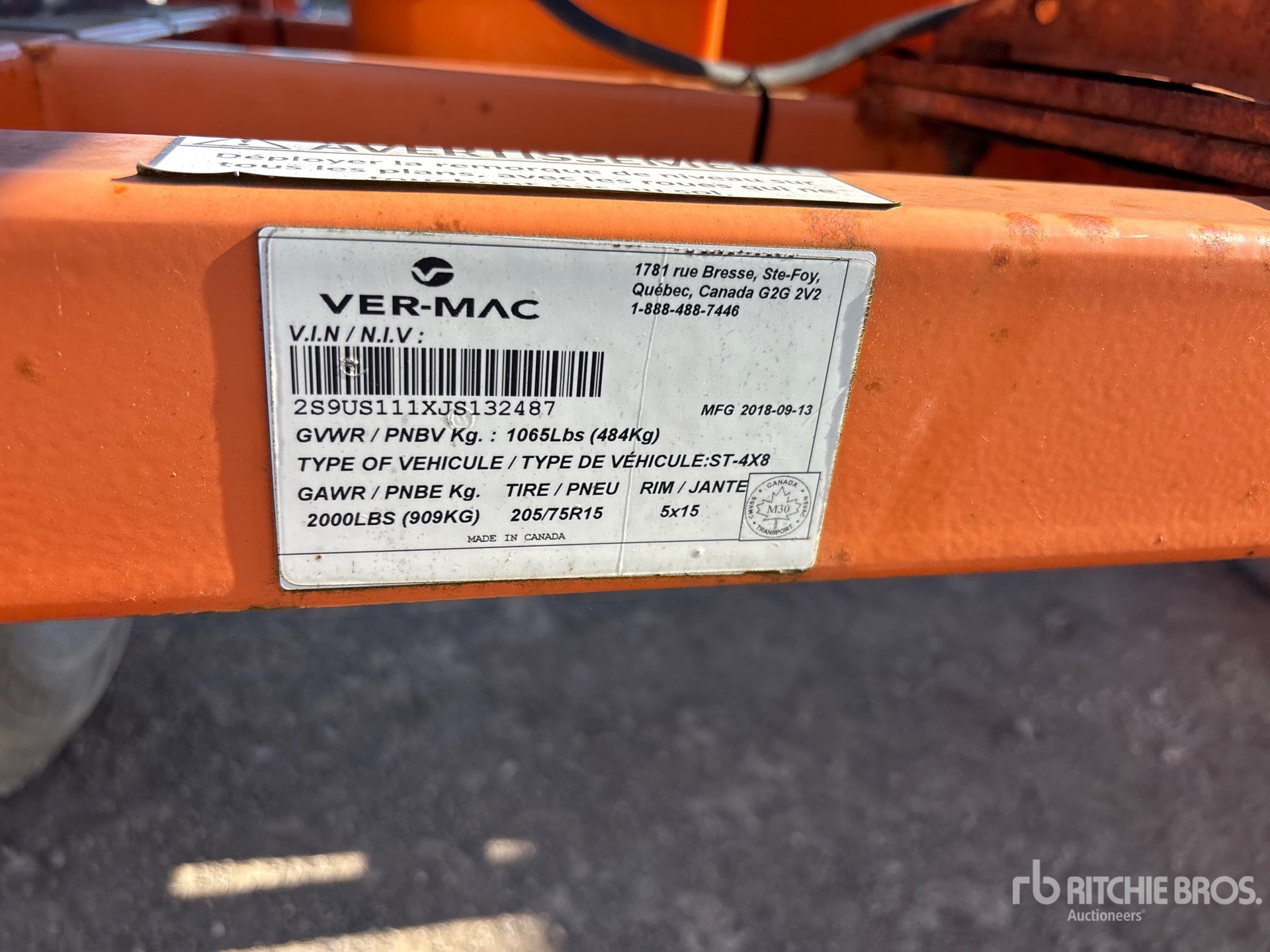 2018 Vermac ST-4X8