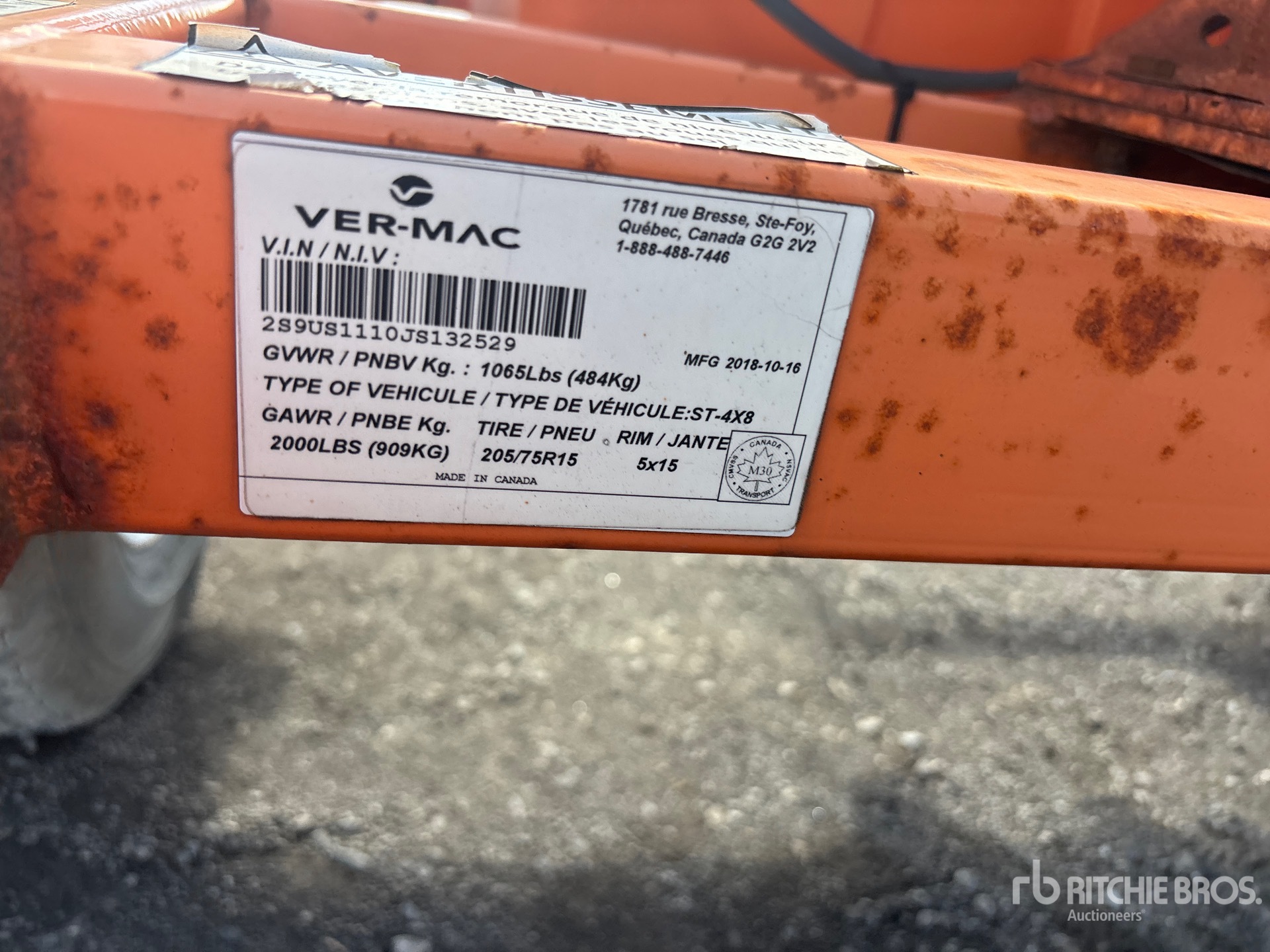 2018 Vermac ST-4X8