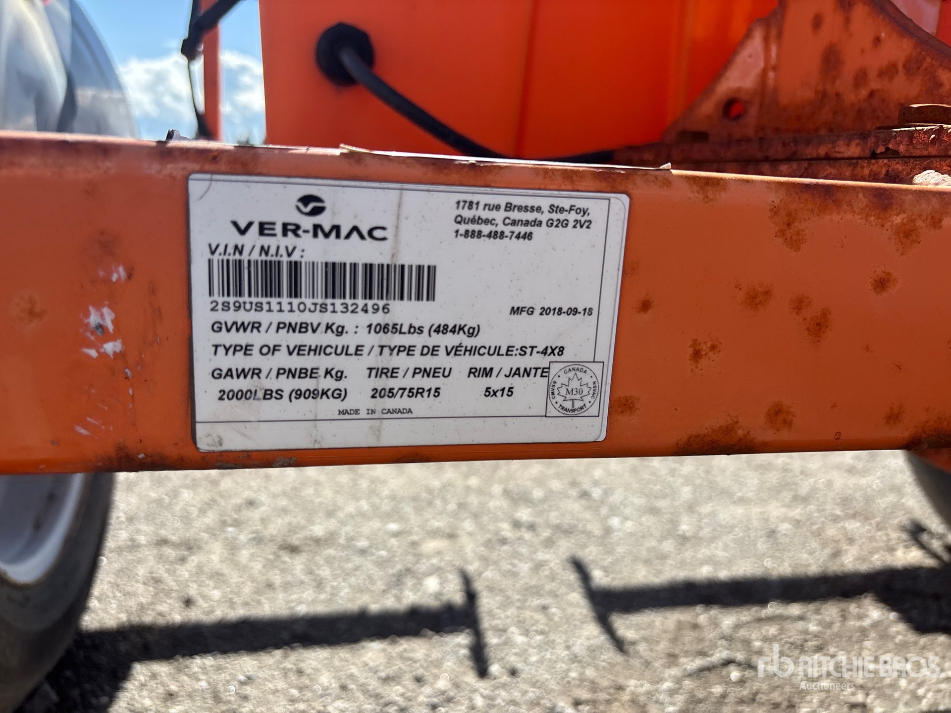 2018 Vermac ST-4X8