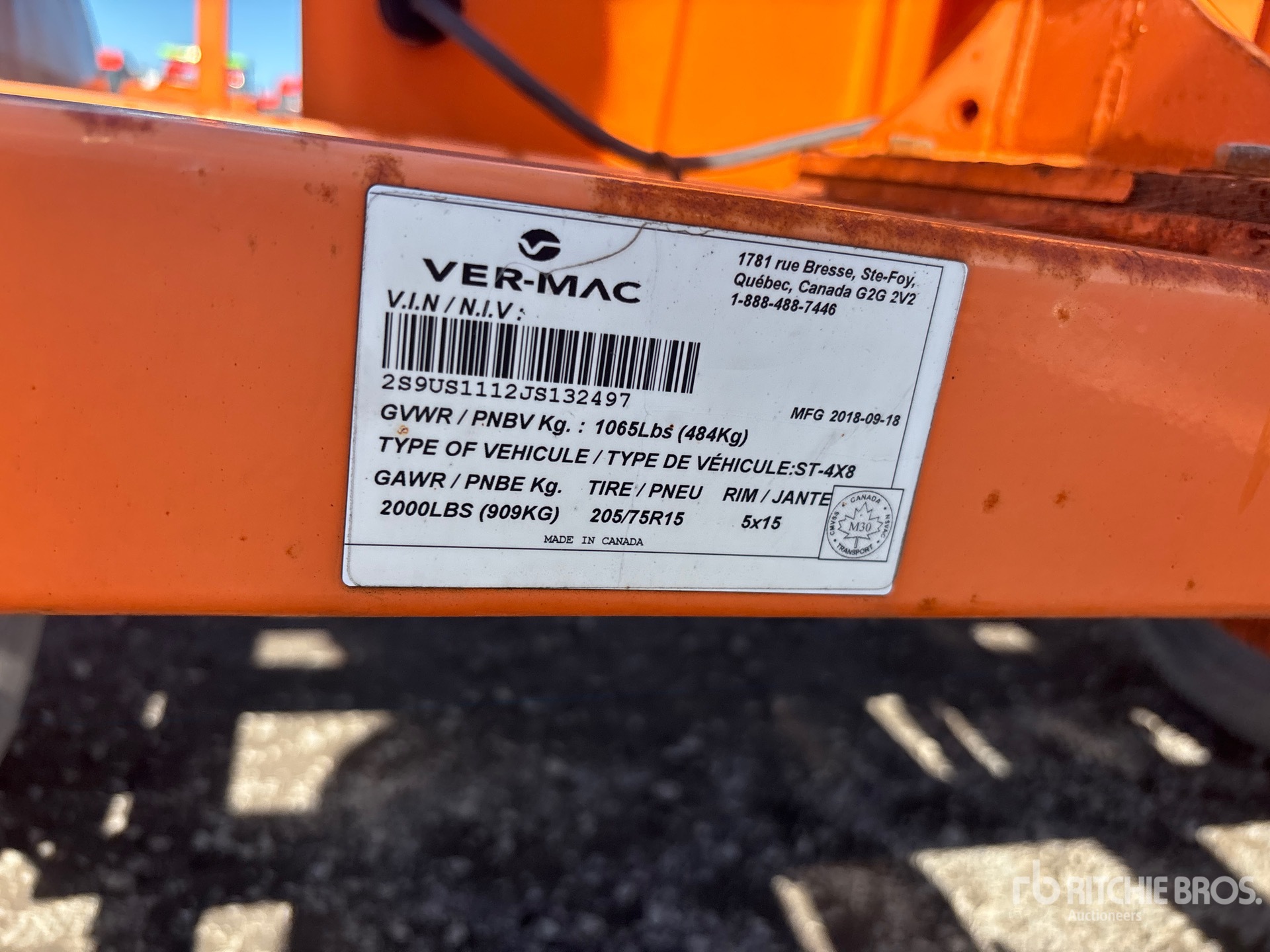 2018 Vermac ST-4X8