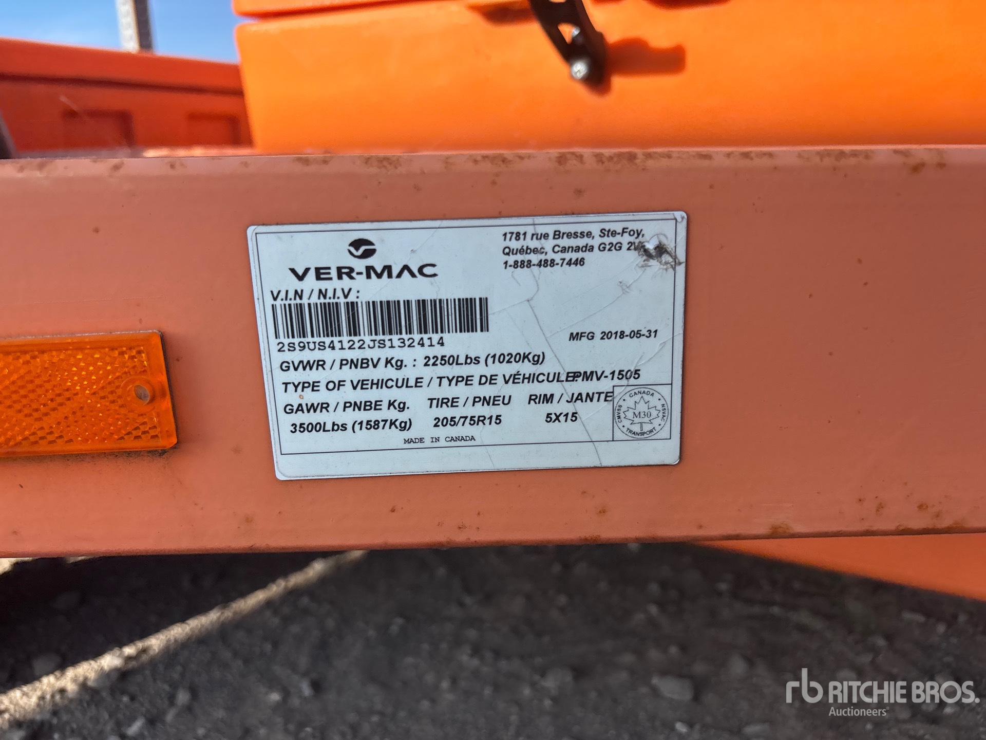 2018 Vermac PMV-1505