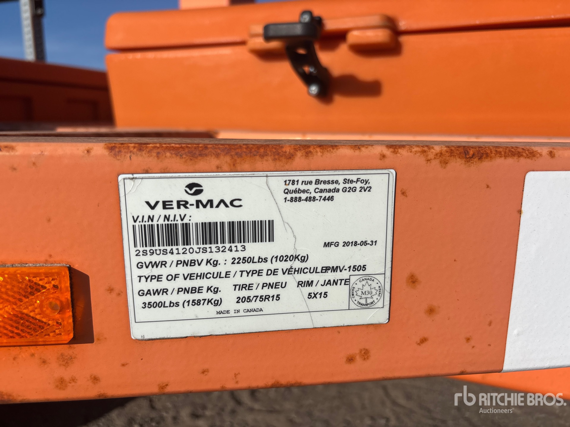 2018 Vermac PMV-1505