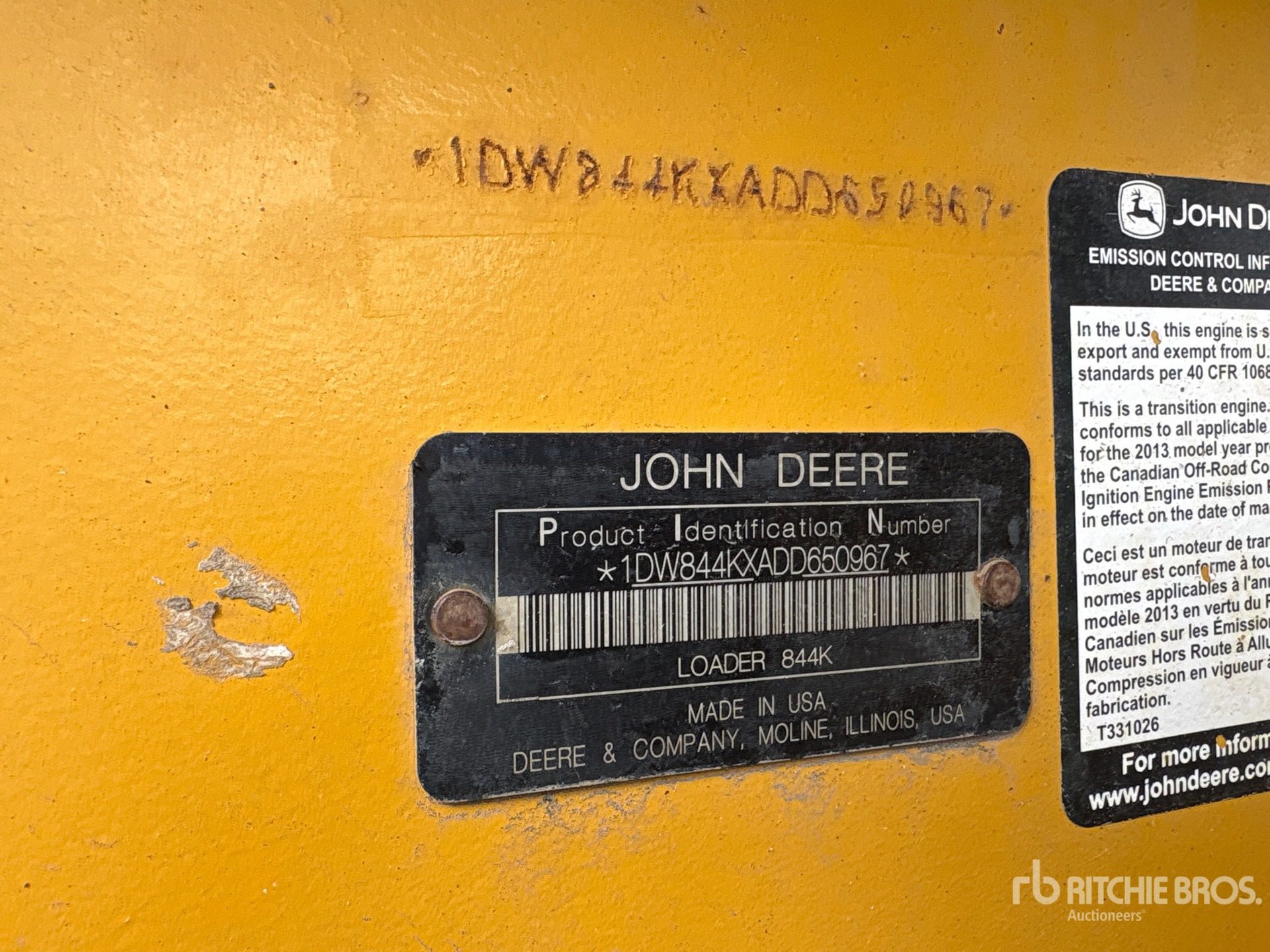 2013 John Deere 844K