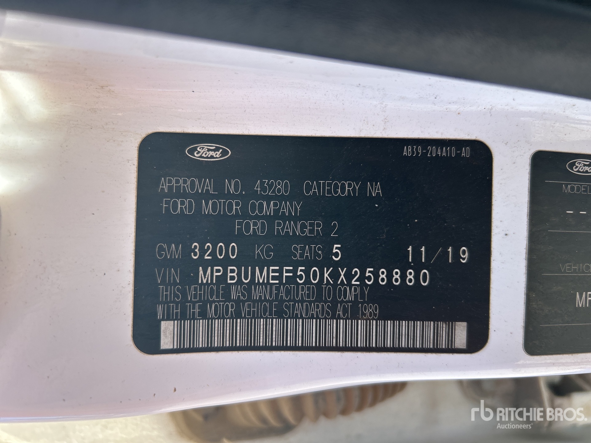 2019 Ford RANGER