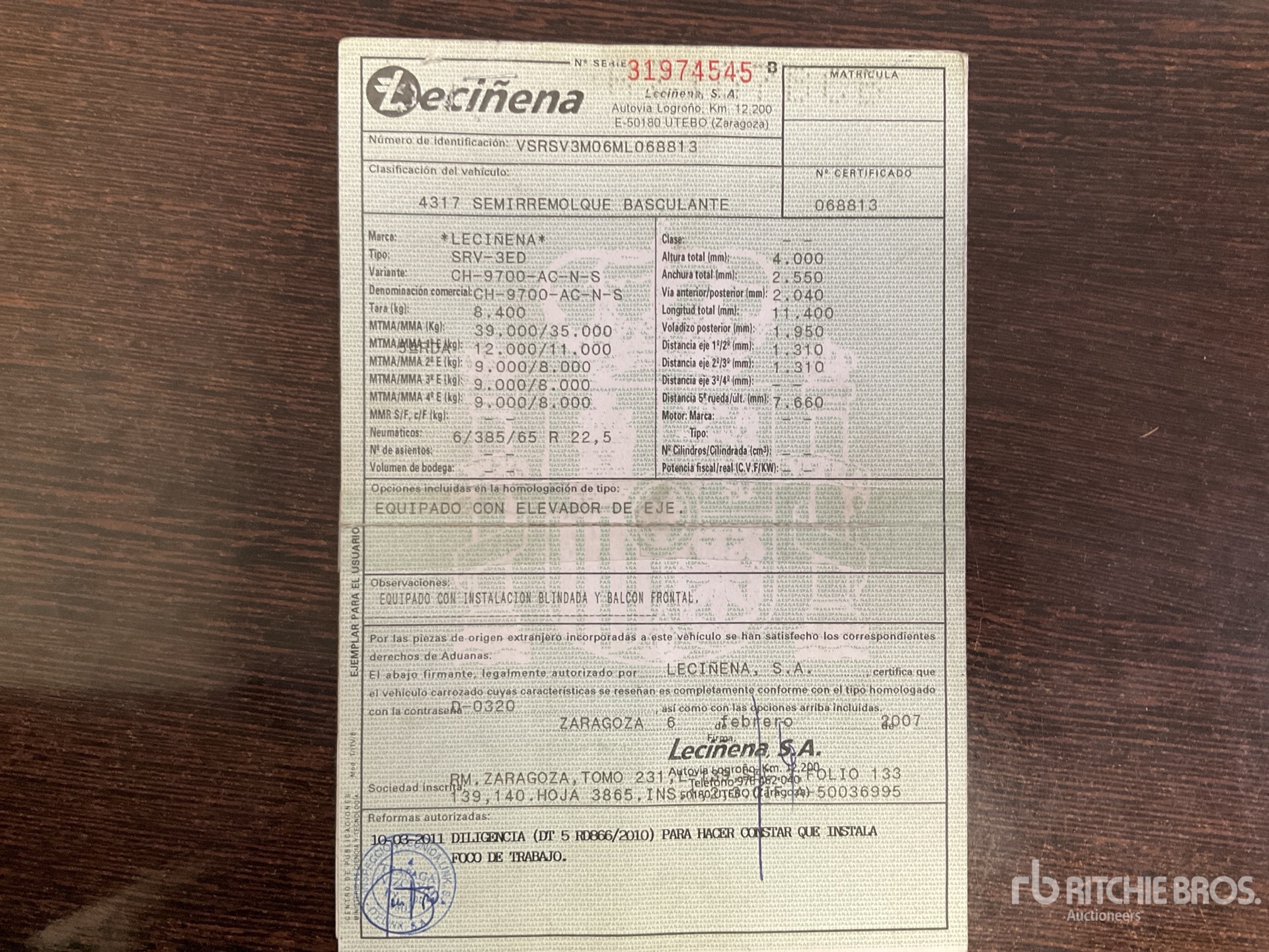 2007 Lecinena CH9700