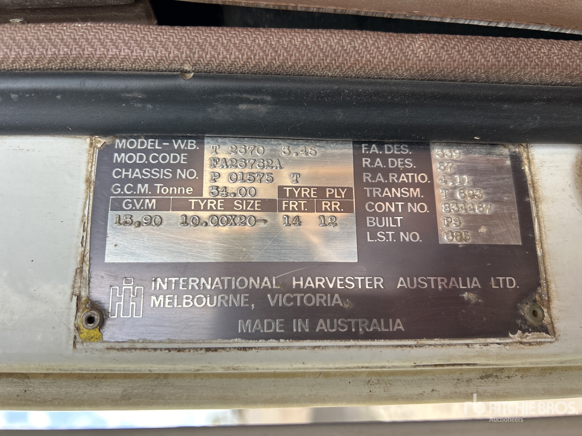 1985 International T2670