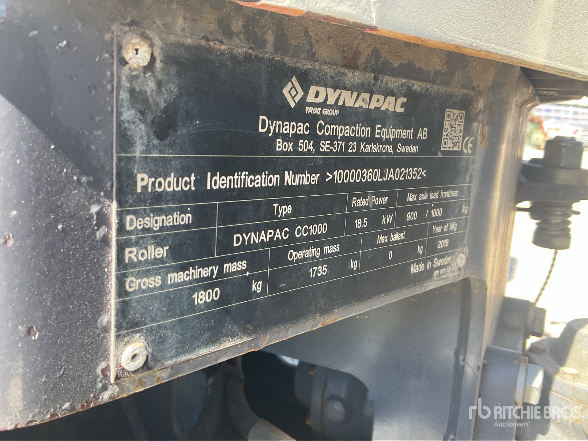 2018 Dynapac CC1000