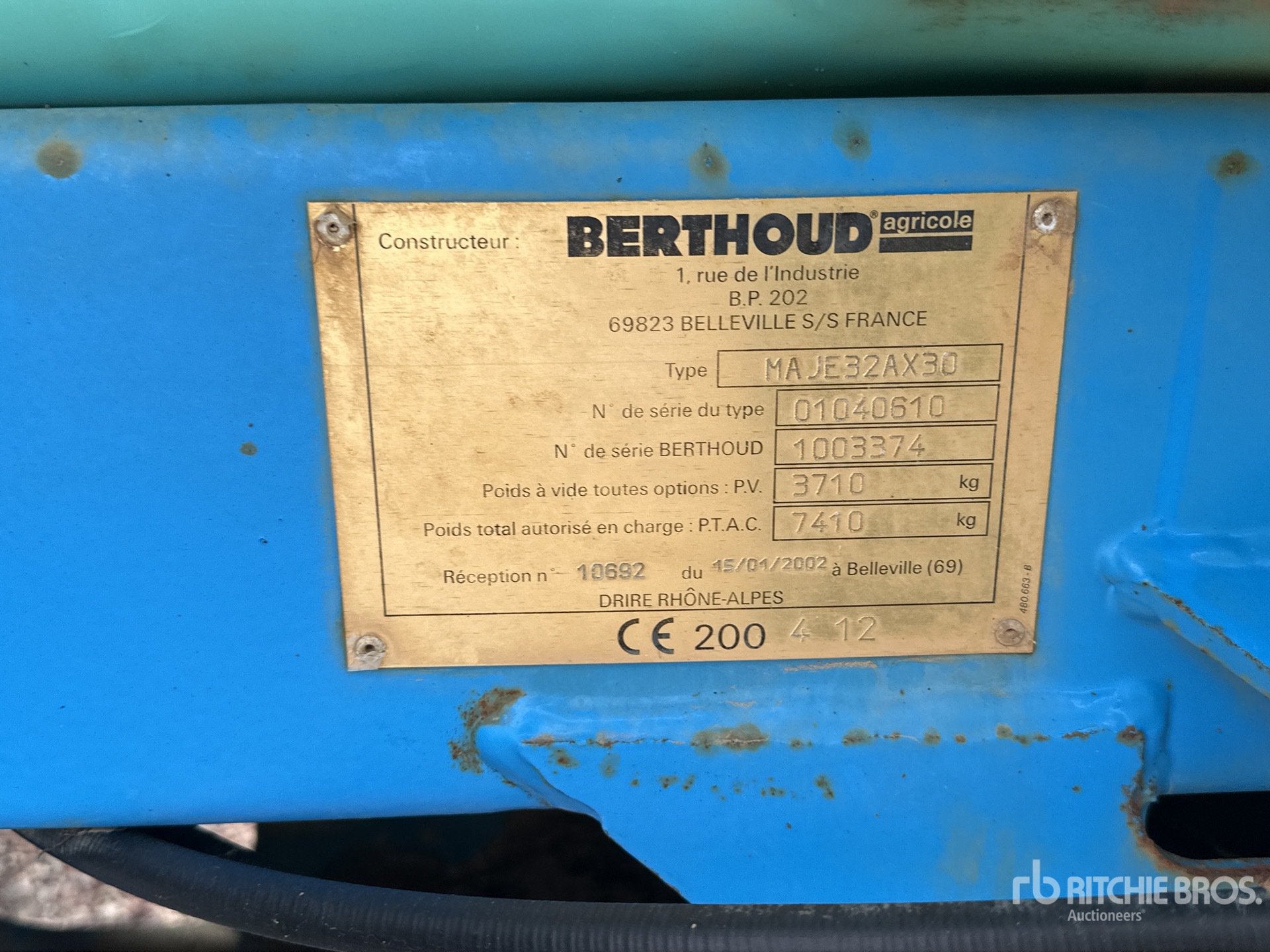 2004 Berthoud MAJOR