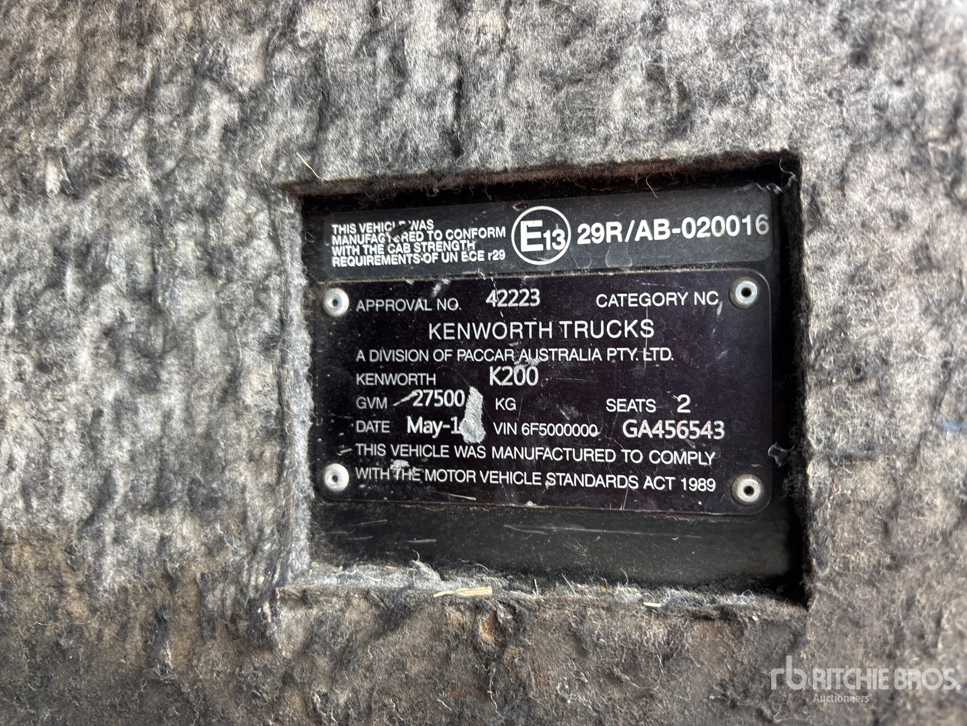 2016 Kenworth K200