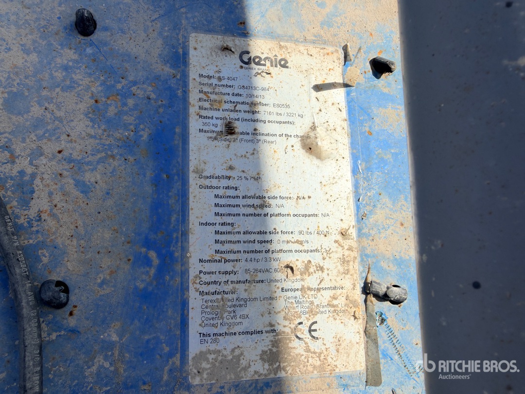 2013 Genie GS-4047
