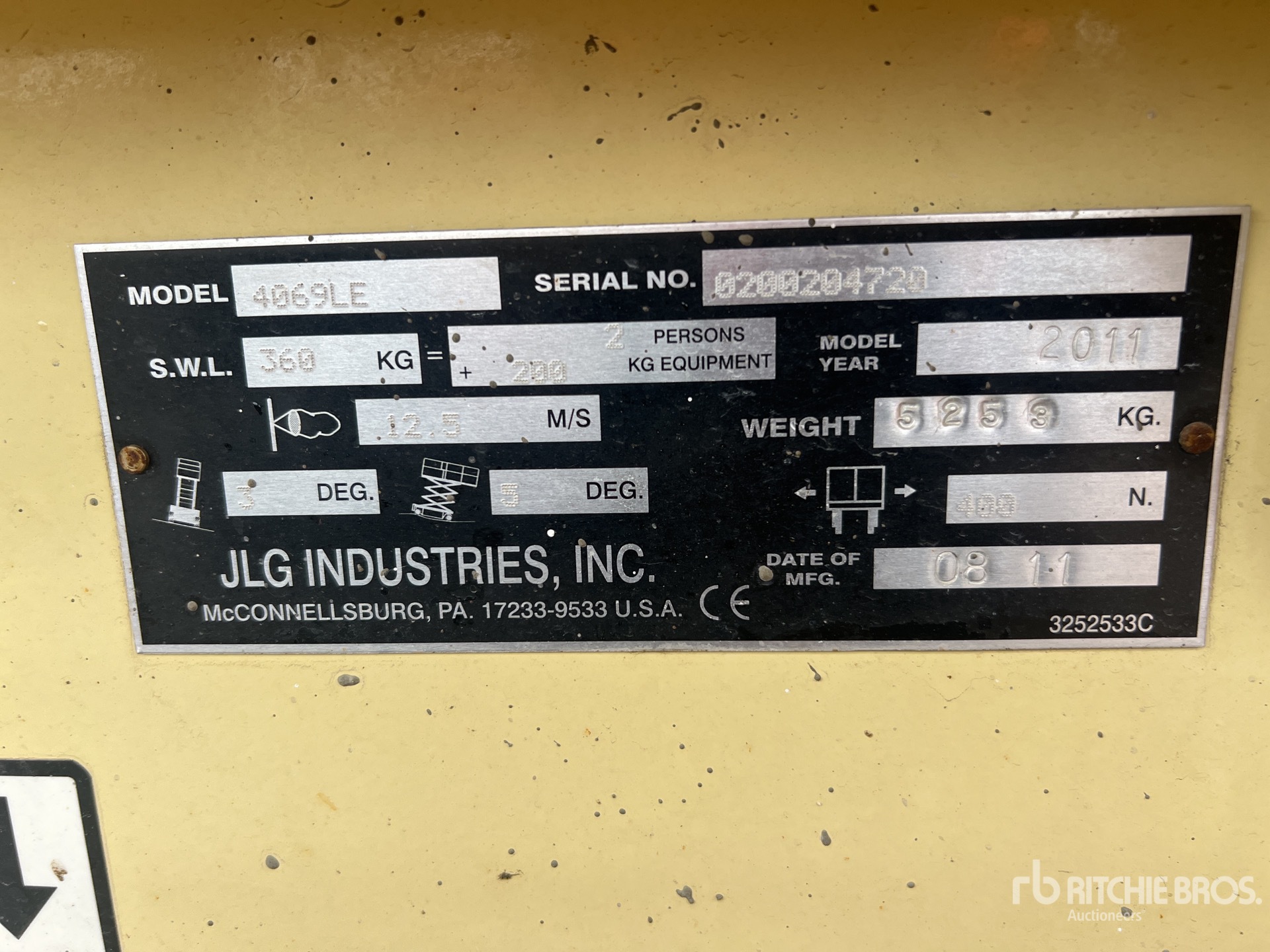 2011 JLG 4069LE