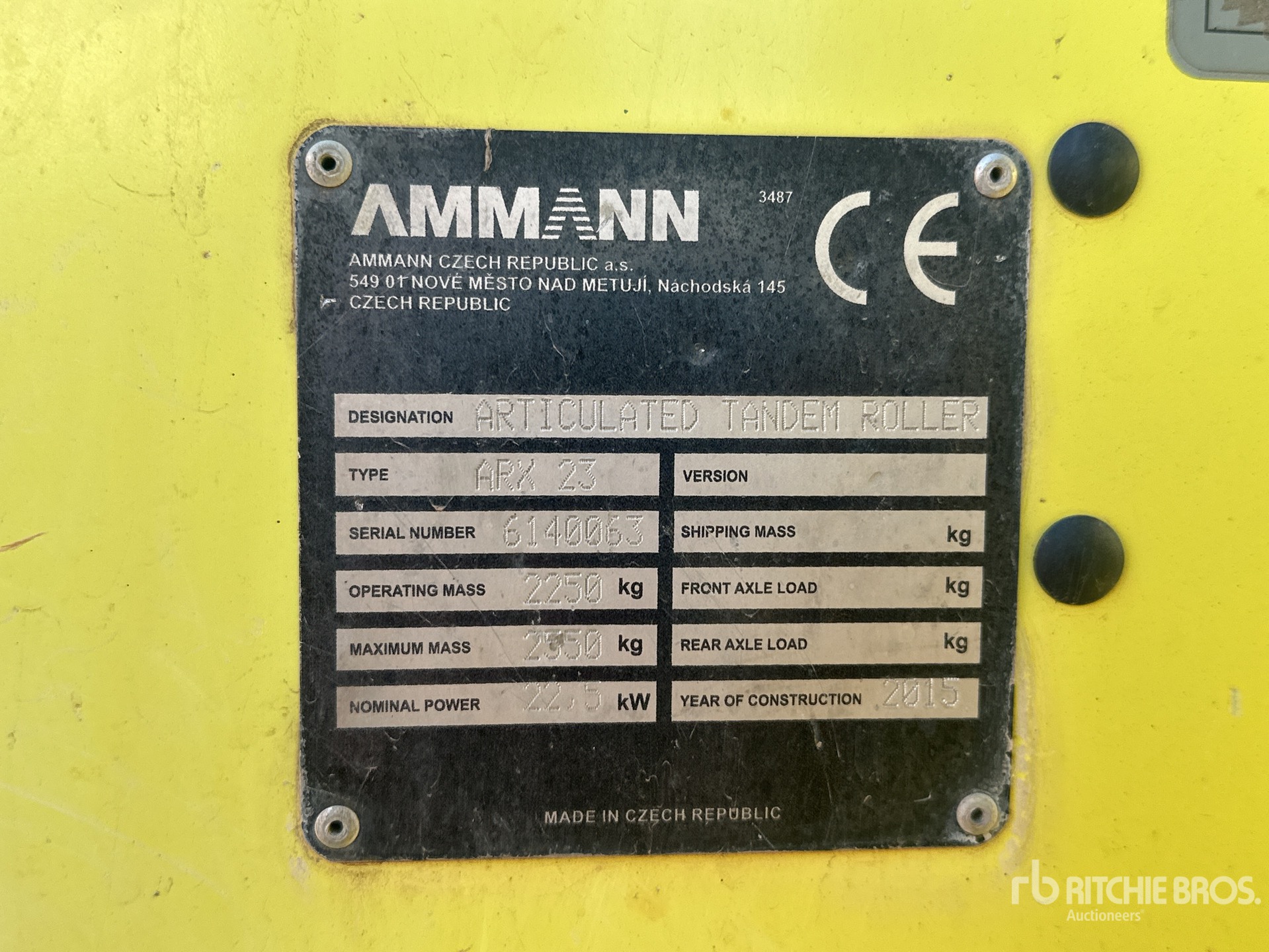 2015 Ammann ARX23