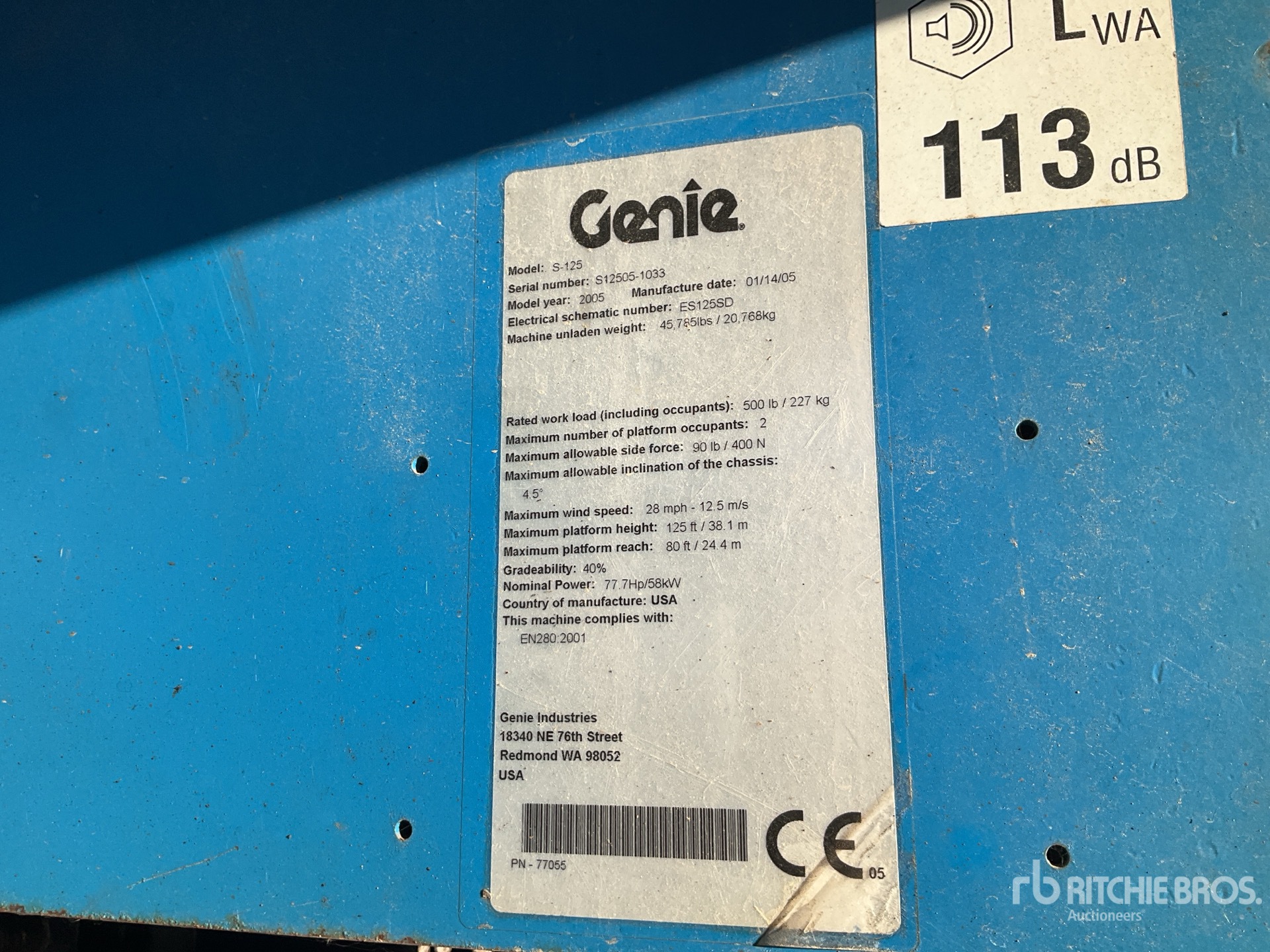 2005 Genie S125