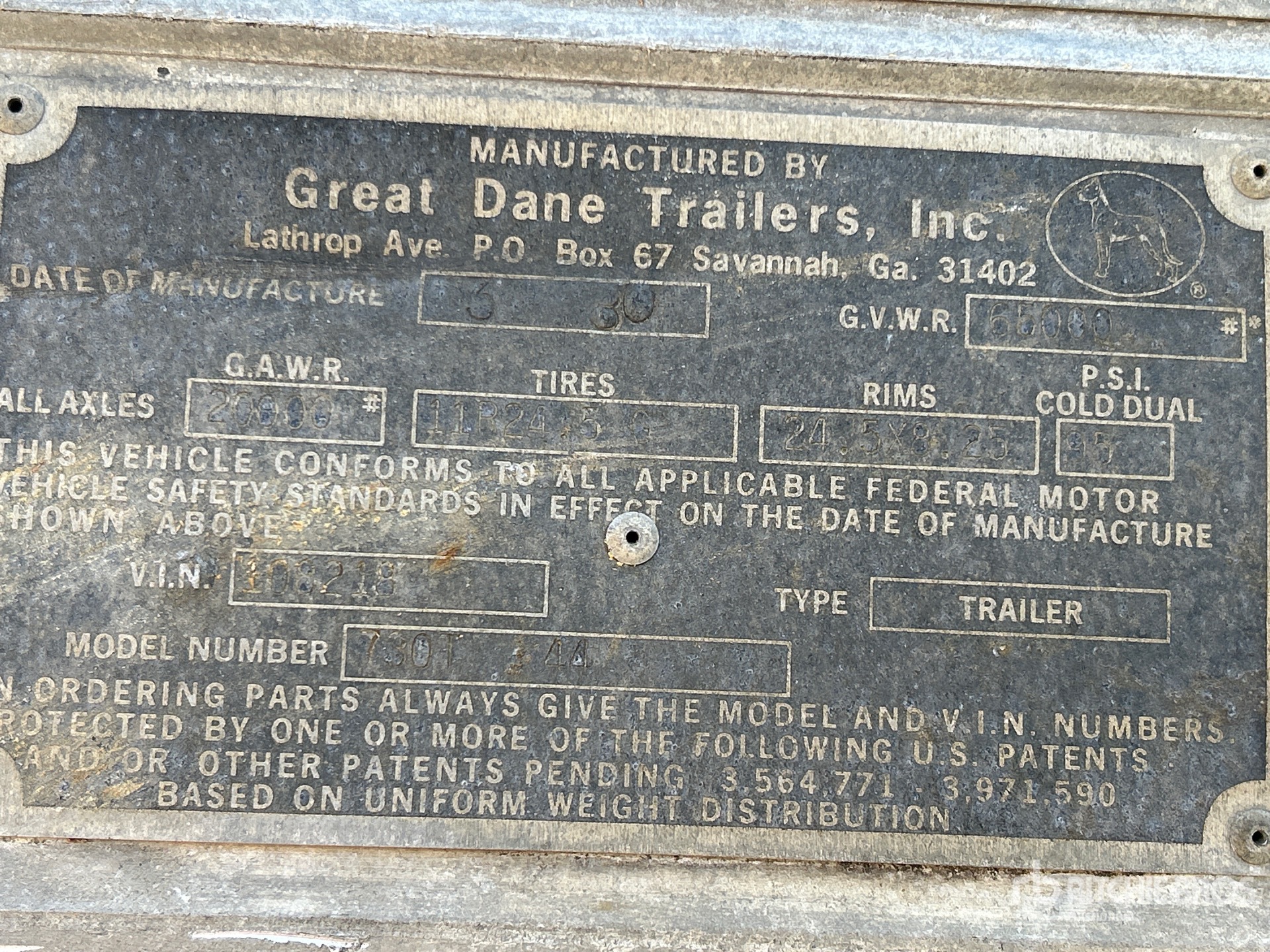 1980 Great Dane 730T44