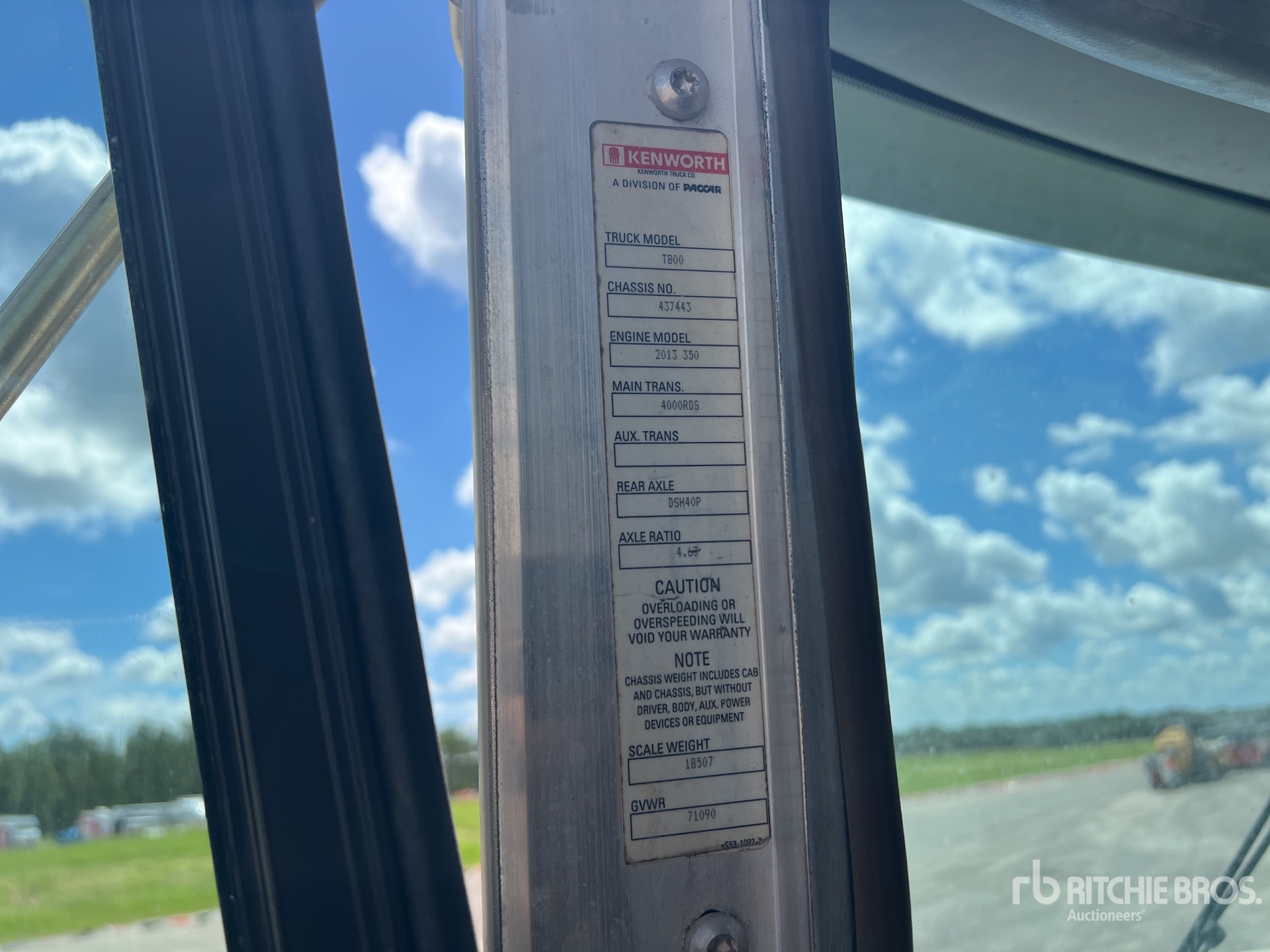 2015 Kenworth T800