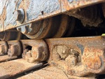 Undercarriage with Left Track Rollers