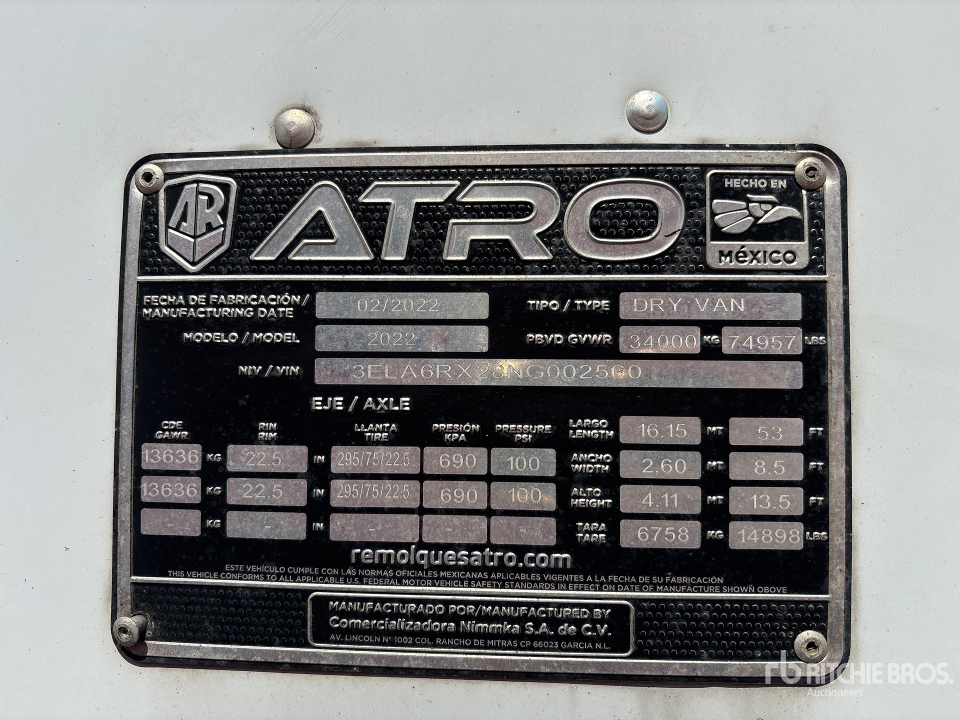 2022 Atro 53 FT T/A