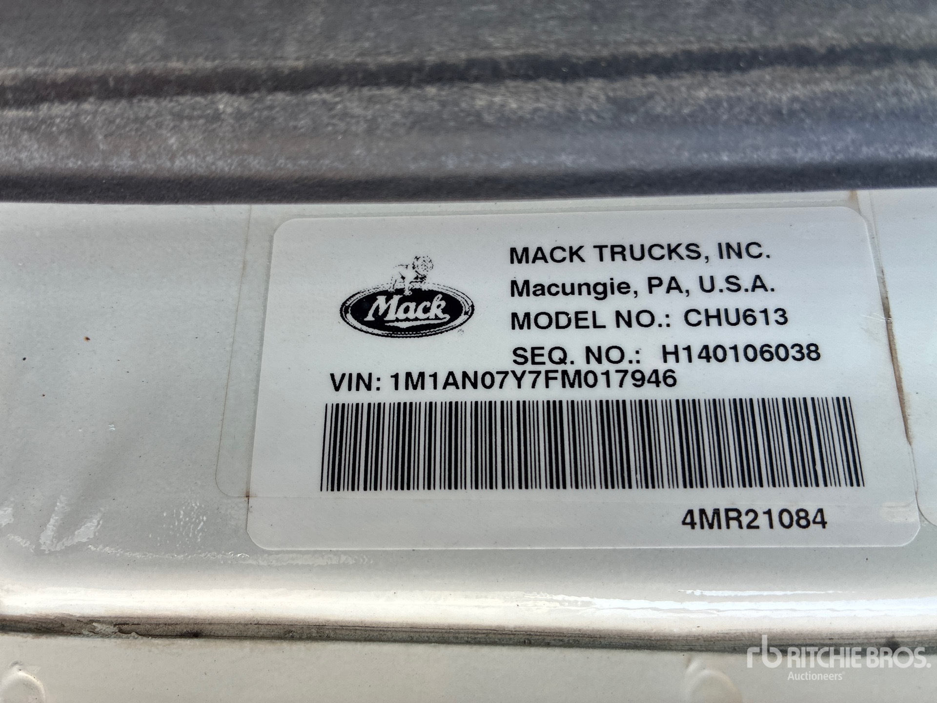 2015 Mack 6x4