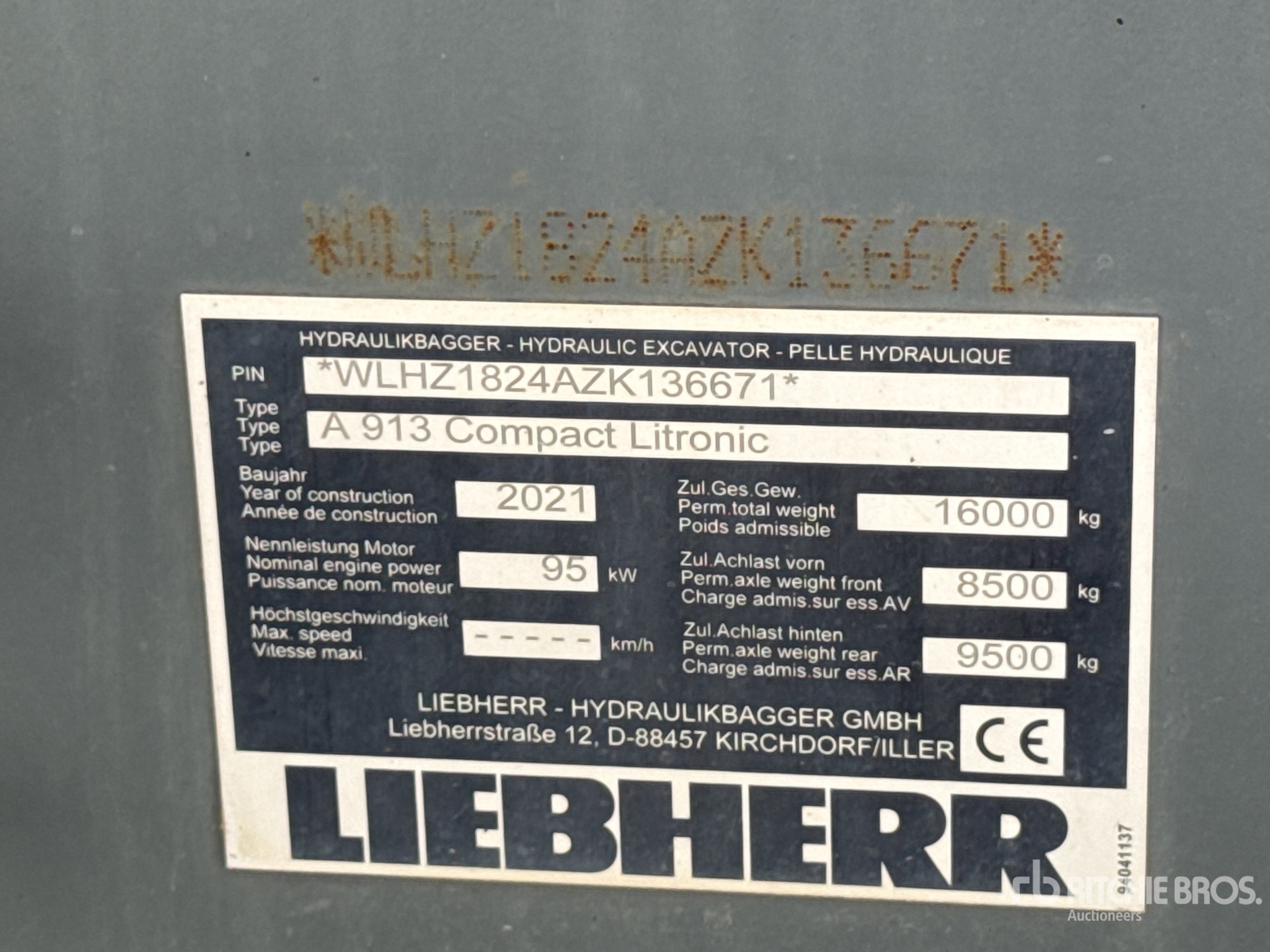 2021 Liebherr A913 CL