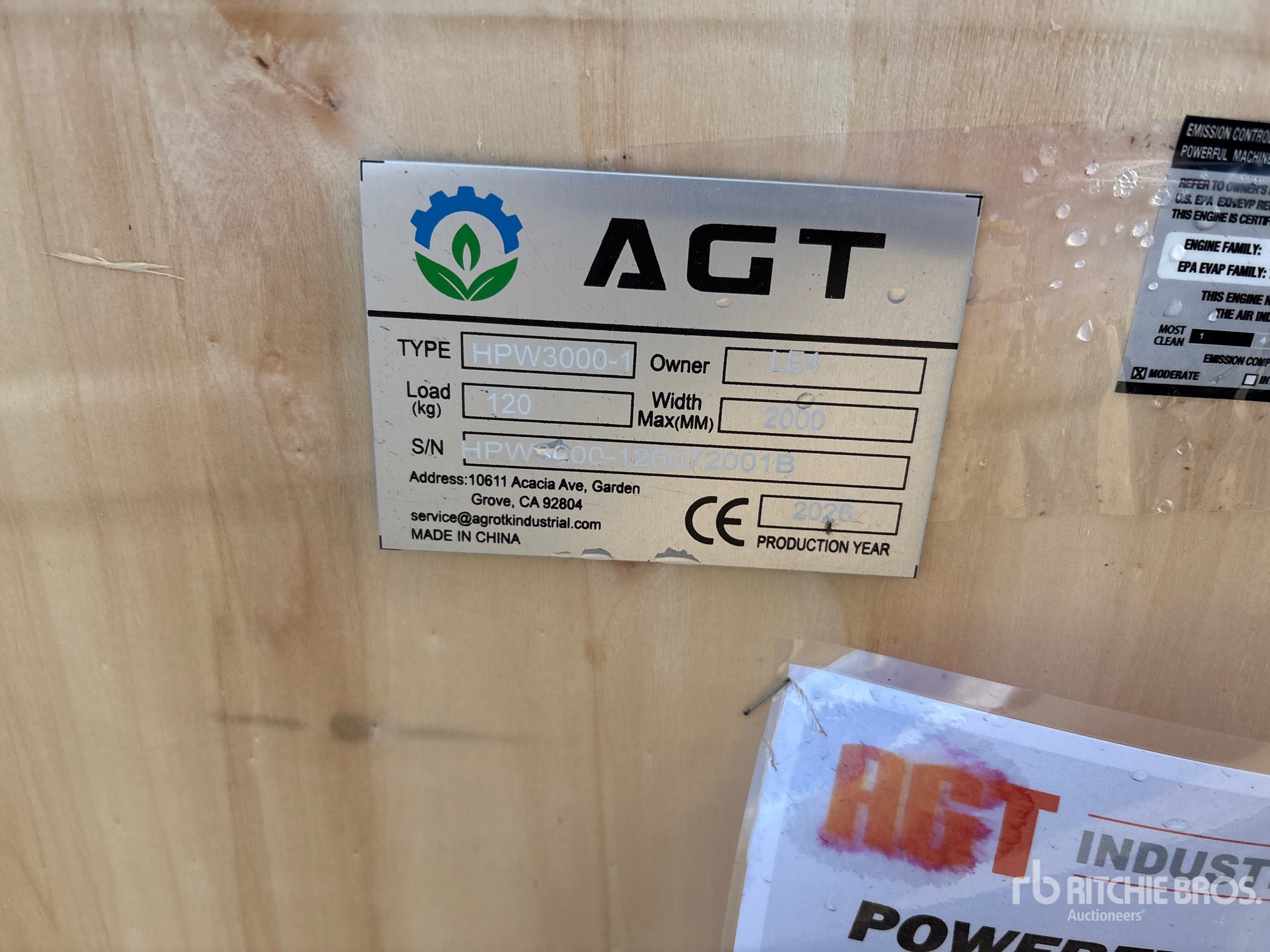 2026 AGT HPW3000-1