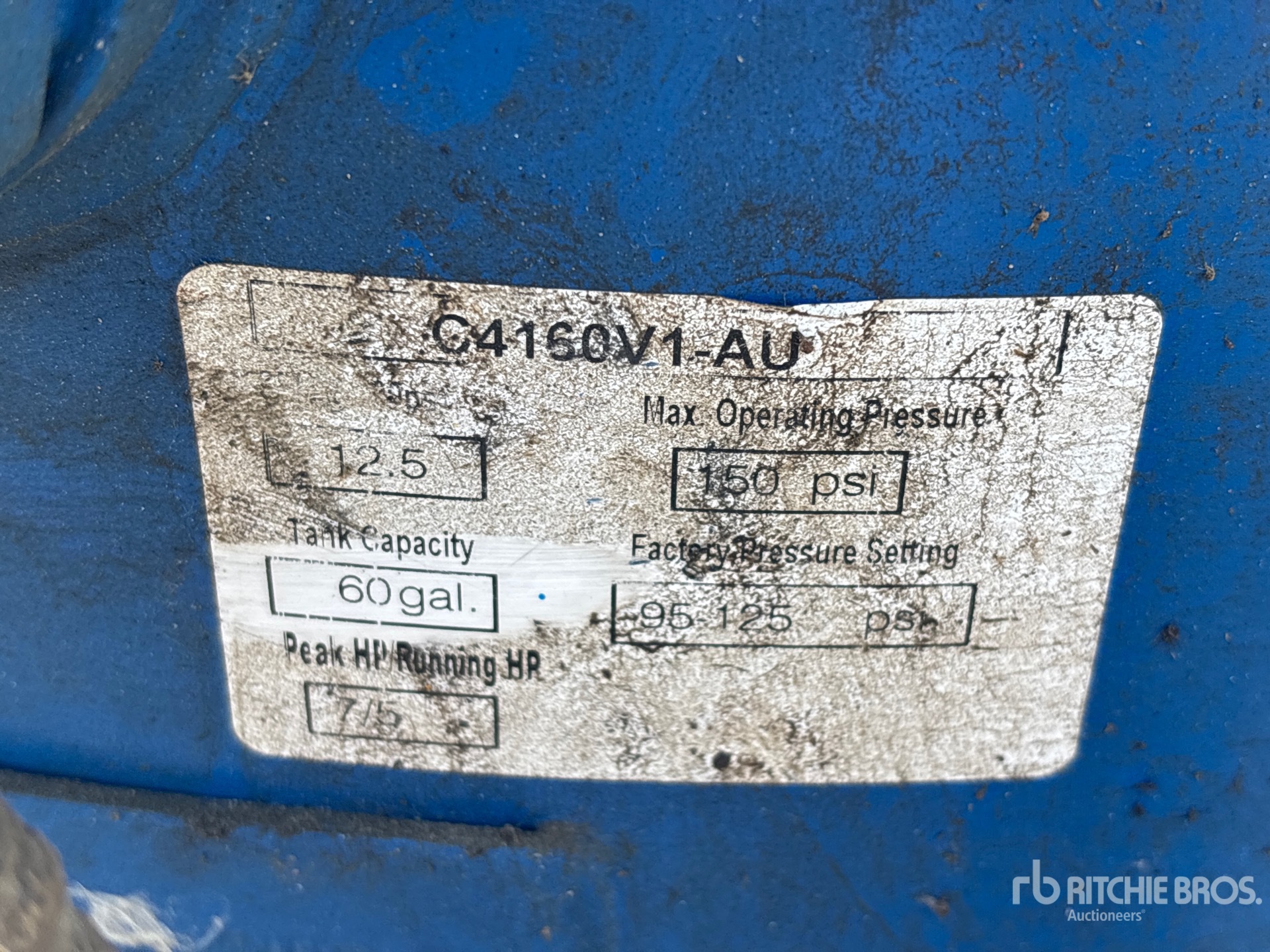 Eagle 12.5 CFM ELECTRIC 60 GAL
