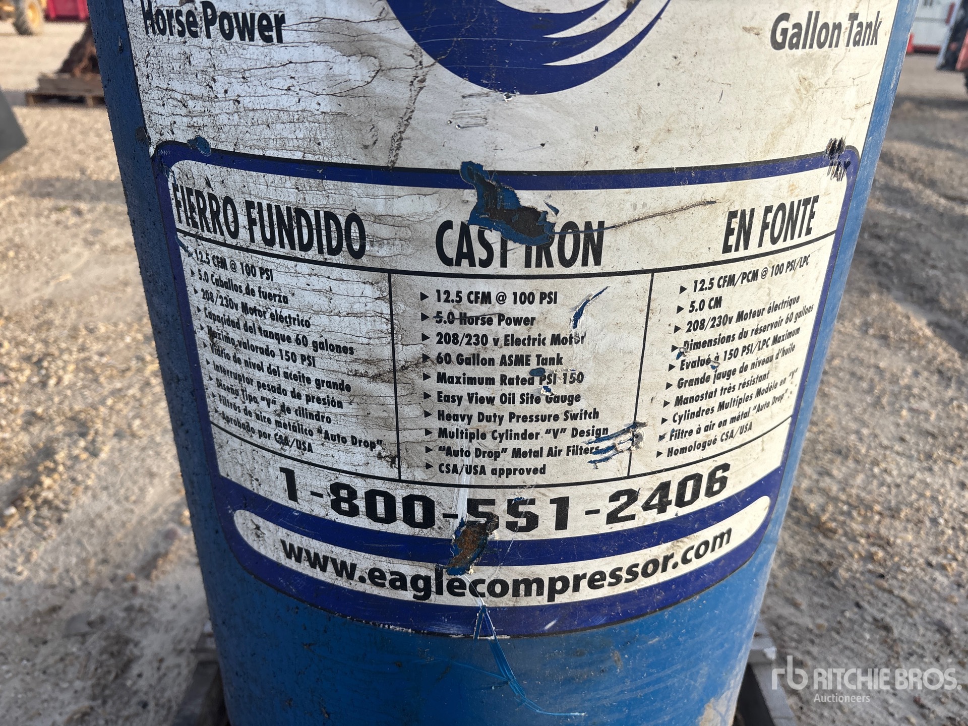 Eagle 12.5 CFM ELECTRIC 60 GAL