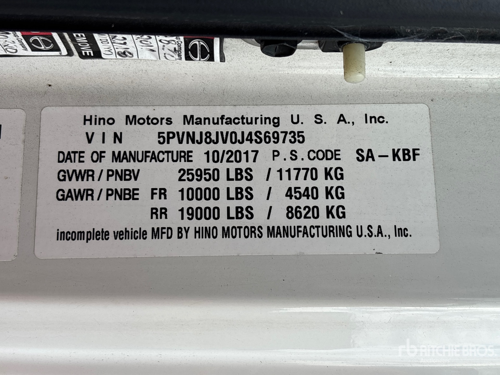 2018 Hino 268