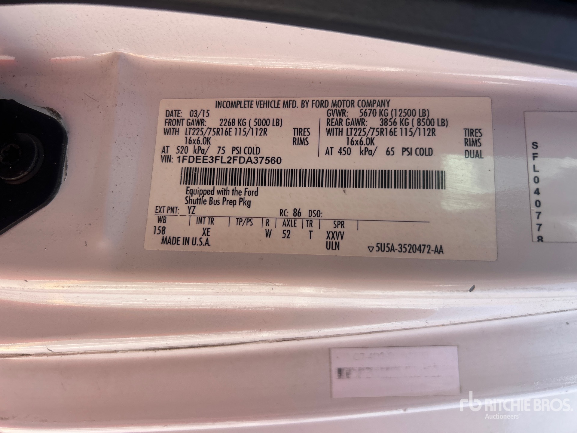 Photo of 2015 Ford E-350 STARCRAFT