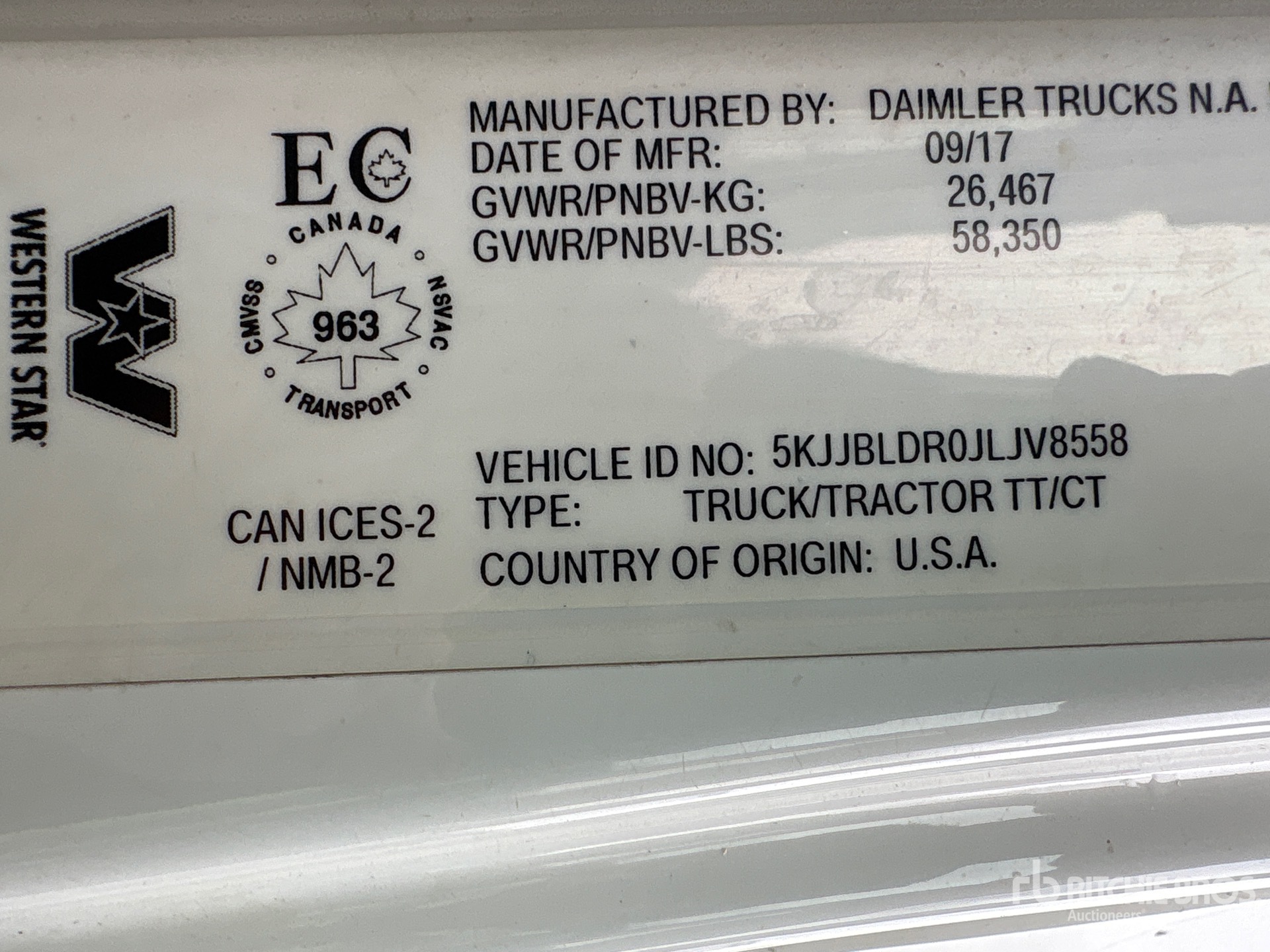 2018 Western Star 5700 XE