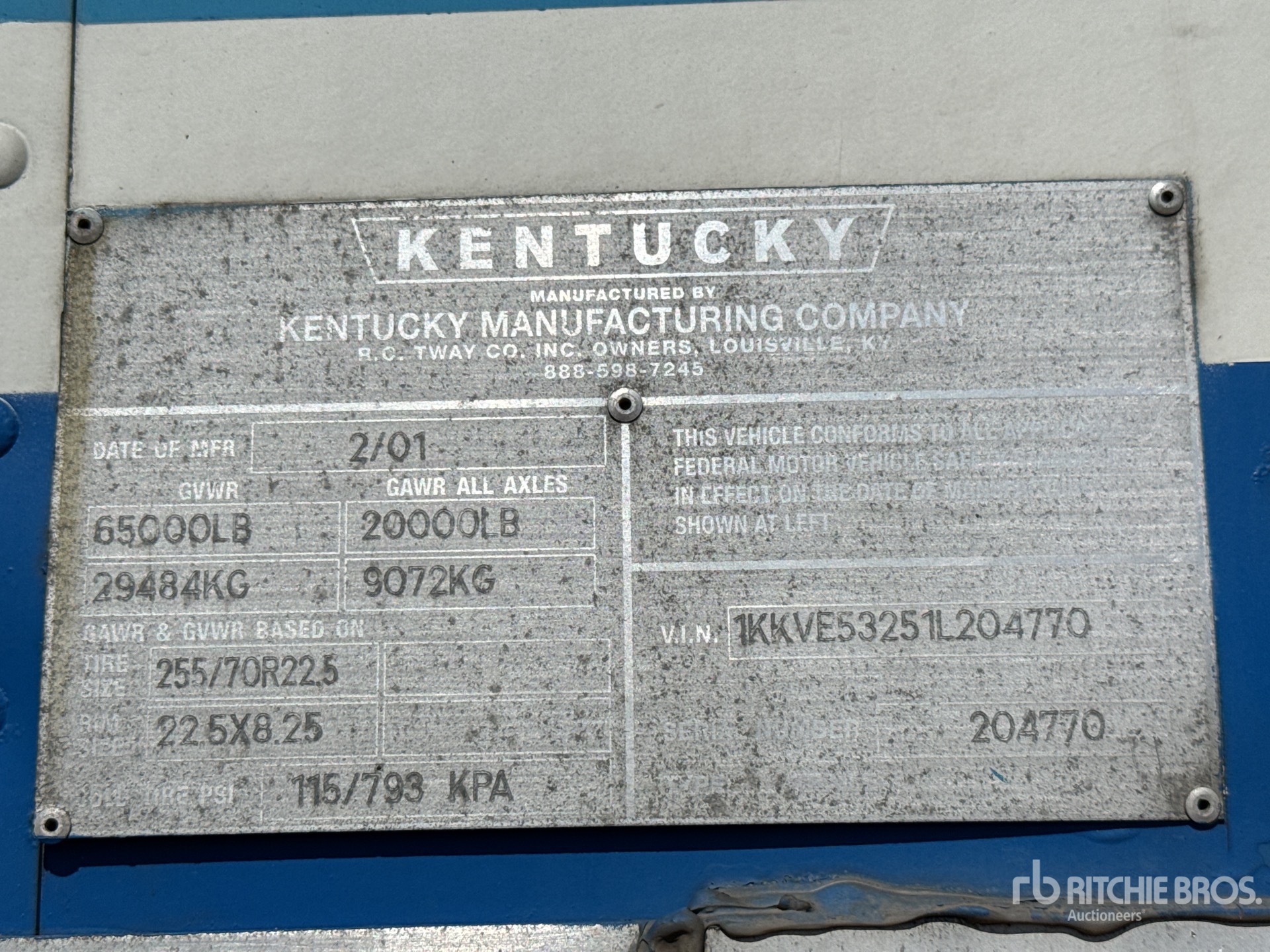 2001 Kentucky 53 ft T/A
