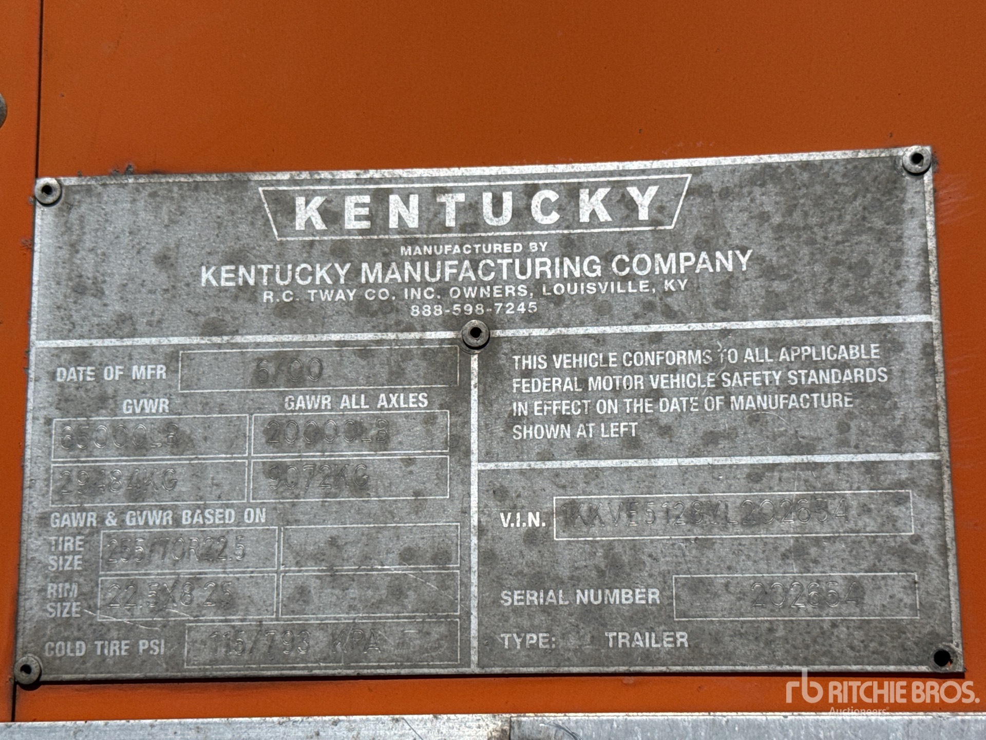 2000 Kentucky 51 ft T/A